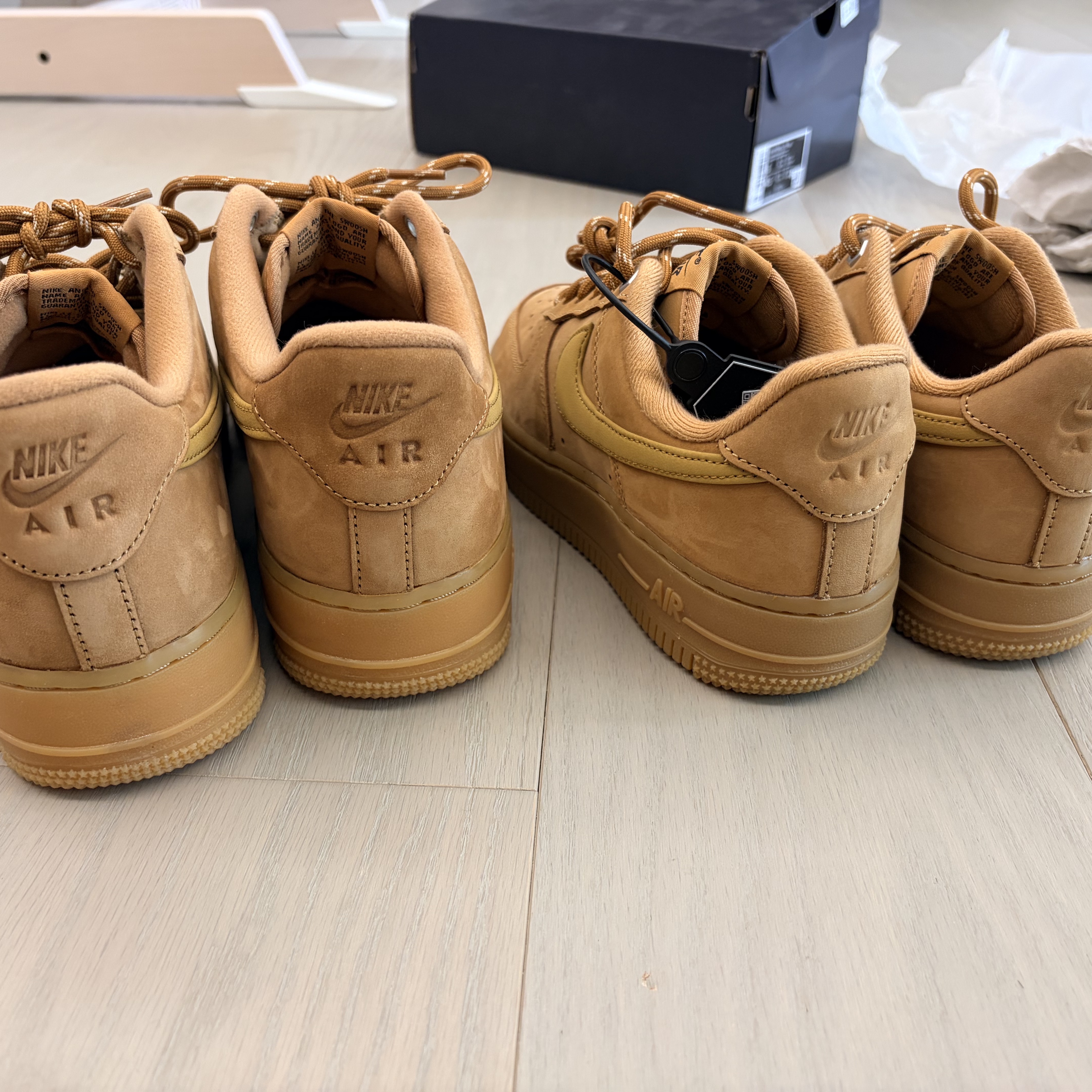 (W) Nike Air Force 1 '07 WB Flax Wheat, Nike Air Force 1 '07 WB Flax 착용 스타일