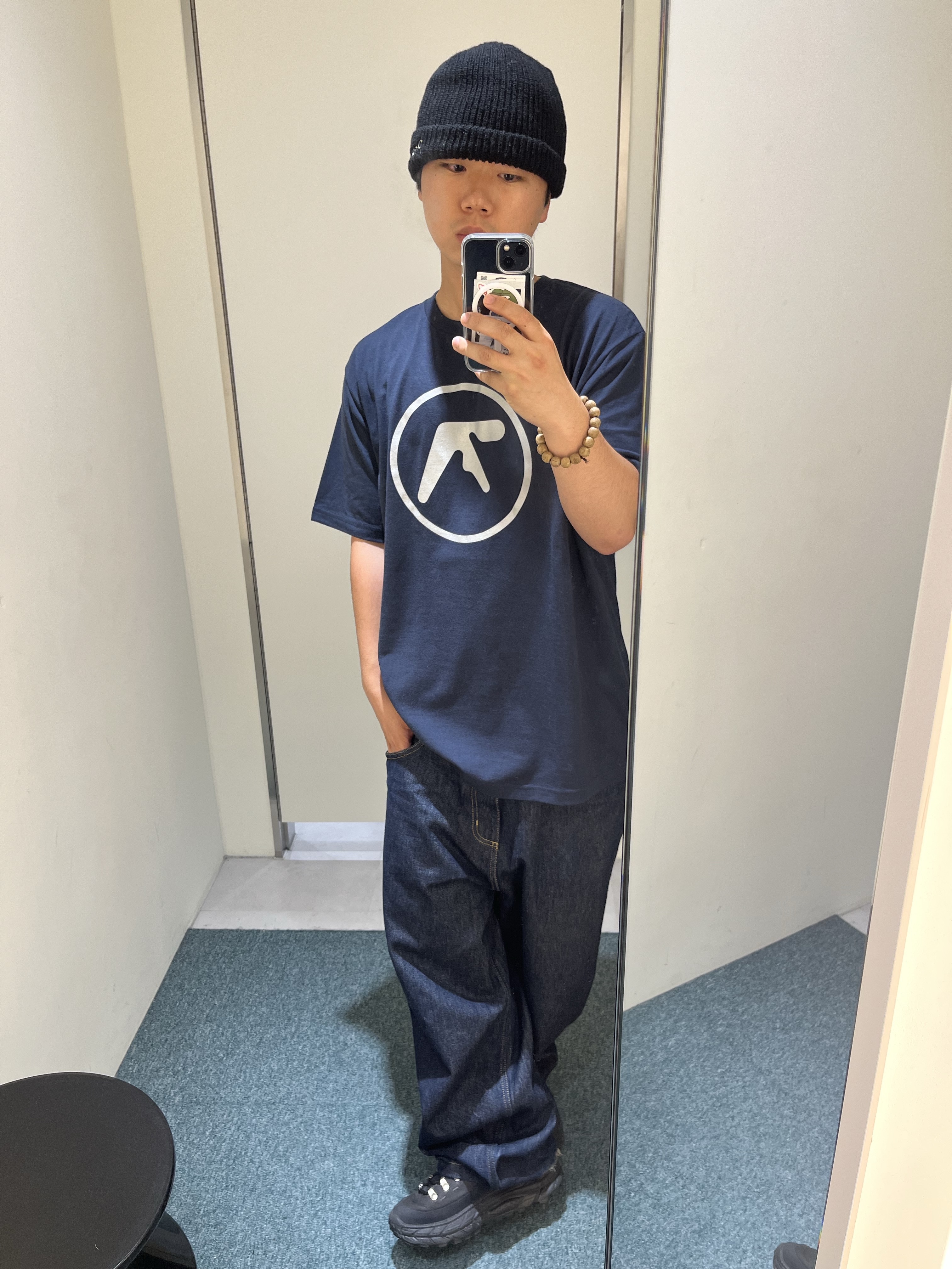 Supreme x Aphex Twin Ambient Works T-Shirt Navy - 25SS, Carhartt WIP Brandon Pants Blue Rigid 착용 스타일 - 1