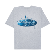 Stussy Wave Oval T-Shirt Ash Heather
