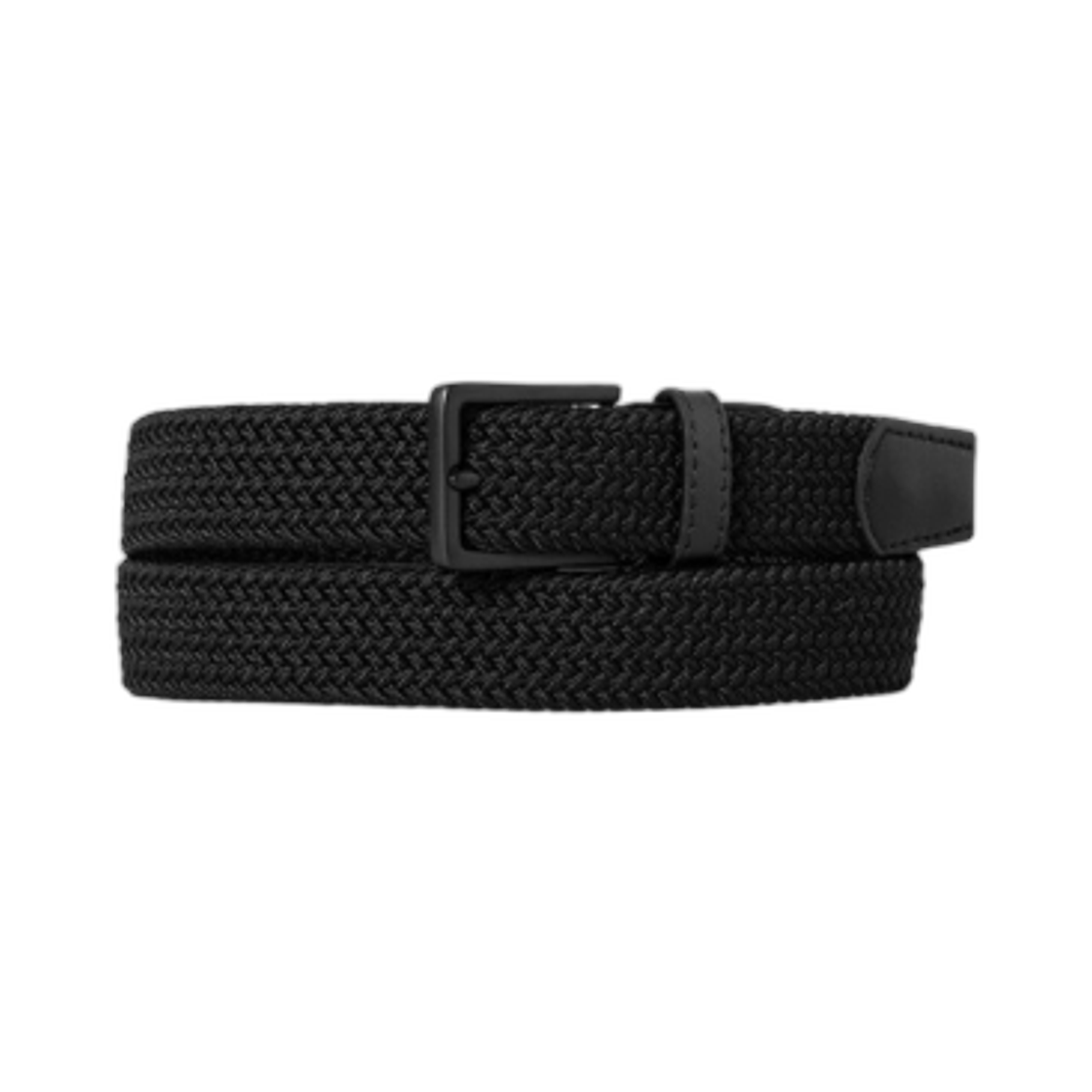 에잇세컨즈 30mm 블랙 버클 엘라스틴 벨트 블랙(8seconds 30mm Black Buckle Elastin Belt Black)