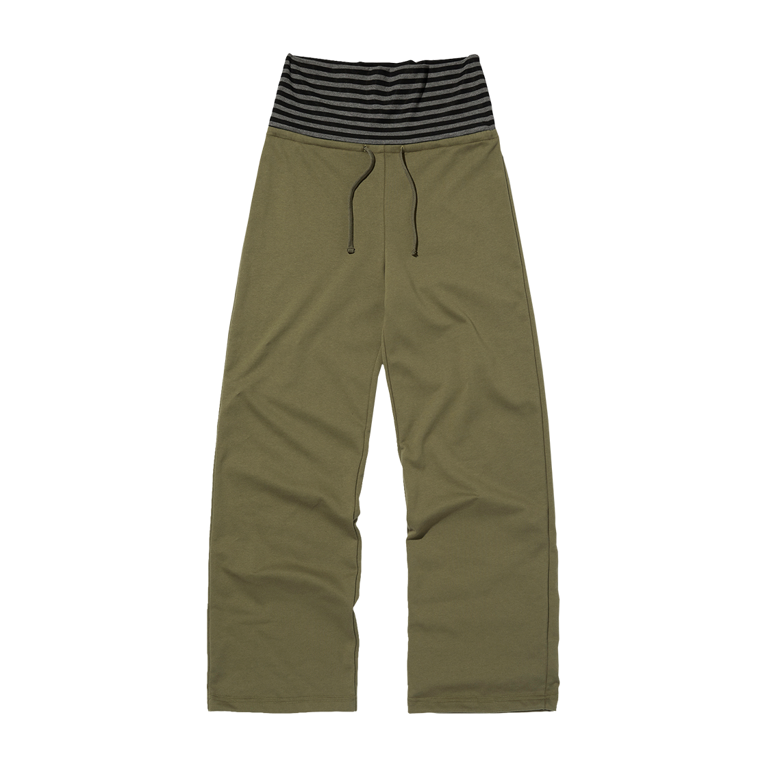 스웨이드 레이어드 롱 팬츠 카키(Suade Layered Long Pants Khaki)