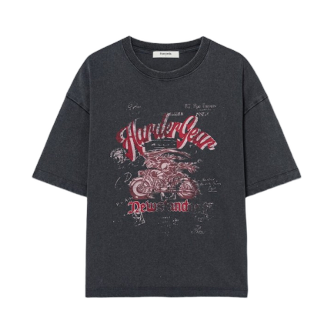 에잇세컨즈 다잉 헤비 코튼 바이크 숏슬리브 티셔츠 애쉬(8seconds Dyeing Heavy Cotton Bike Short Sleeve T-Shirt Ash)