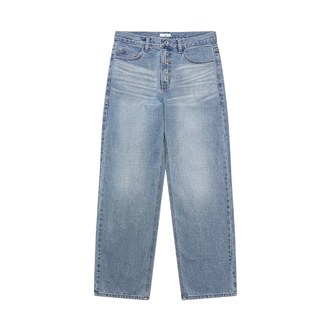 오큐오 오브제 13 버튼 플라이 데님 라이트 인디고(OQO OBJE 13 Button Fly Denim Light Indigo)