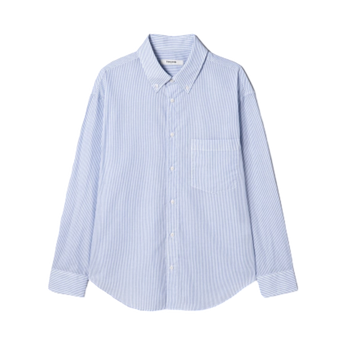 215464AY1Q 8seconds Clean Stripe Button Down Shirt Sky Blue