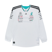 Adidas x Mercedes AMG Petronas F1 Team Driver Jersey Authentic Long Sleeve White - KR Sizing (Non Marking Ver.)
