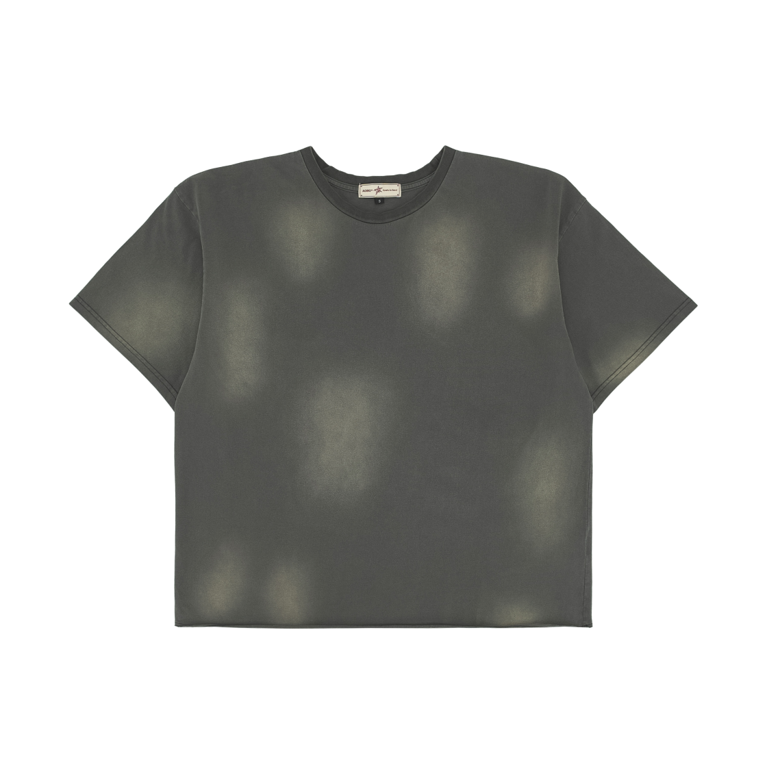 아오이로 사무라이 로우키 크롭 숏슬리브 티셔츠 워시드 그레이(Aoiro Samurai Low-Key Cropped S/S T-Shirt Washed Grey) - 2