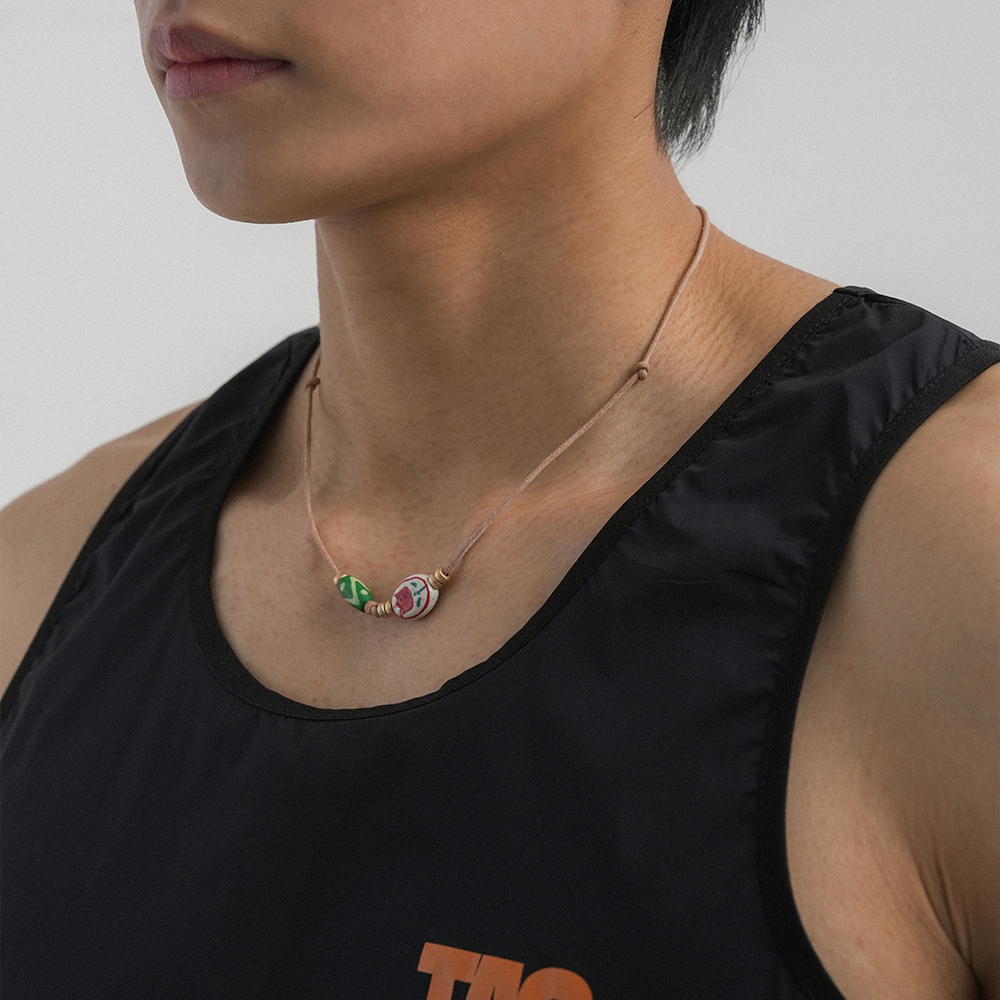 디아더생츄어리 웨이포인트 코드 목걸이 베이지(THE ATHER SANCTUARY Waypoint Cord Necklace Beige) - 4