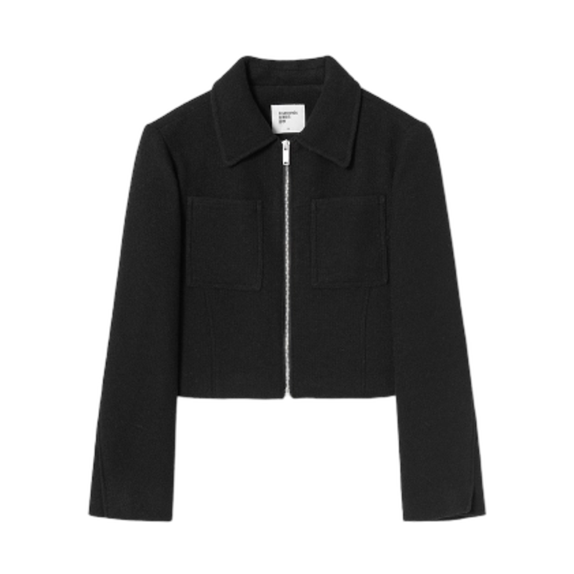 (W) 에잇세컨즈 집업 자켓 블랙((W) 8seconds Zip Up Jacket Black)