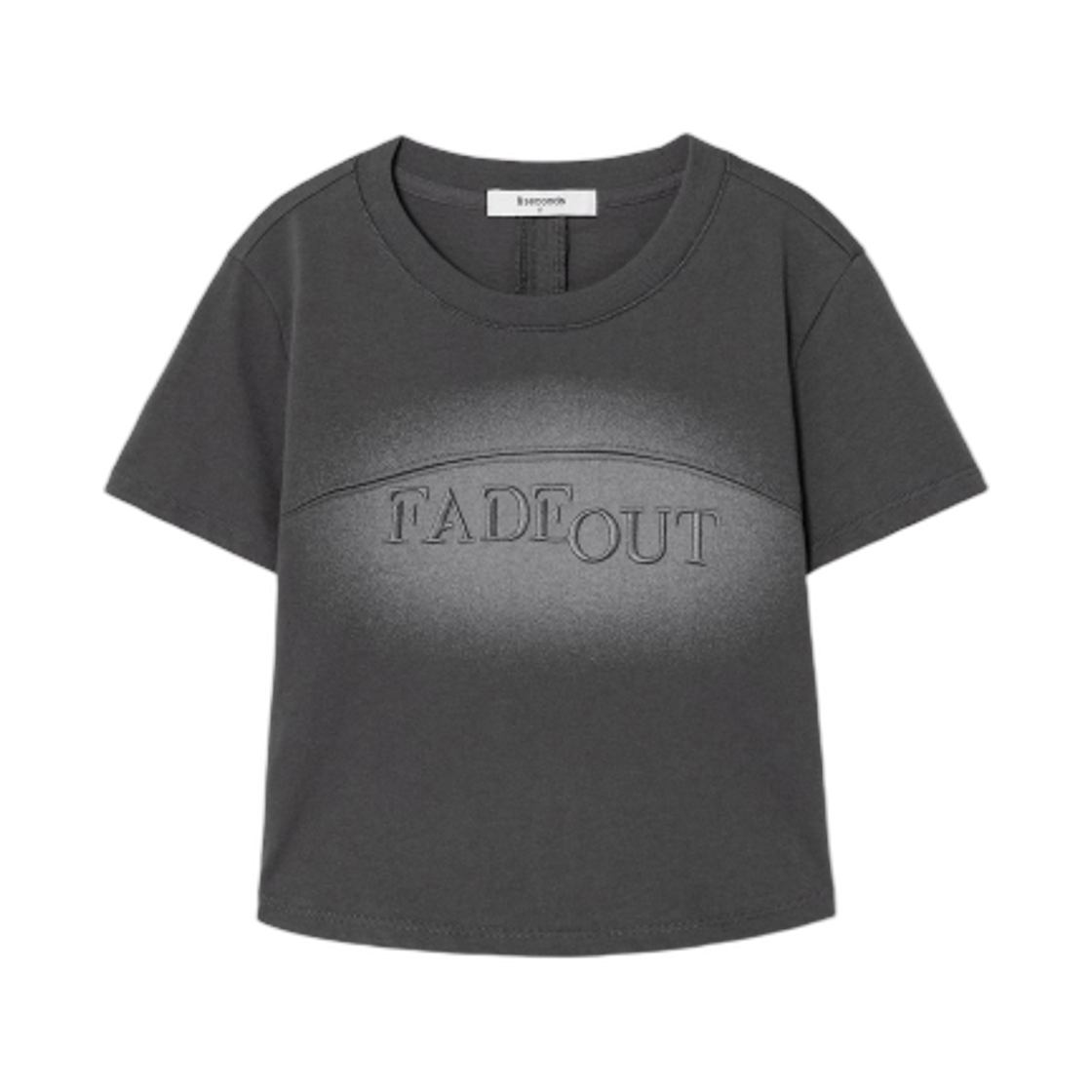 355542LY84 (W) 8seconds Spray Washing Short Sleeve T-Shirt Ash