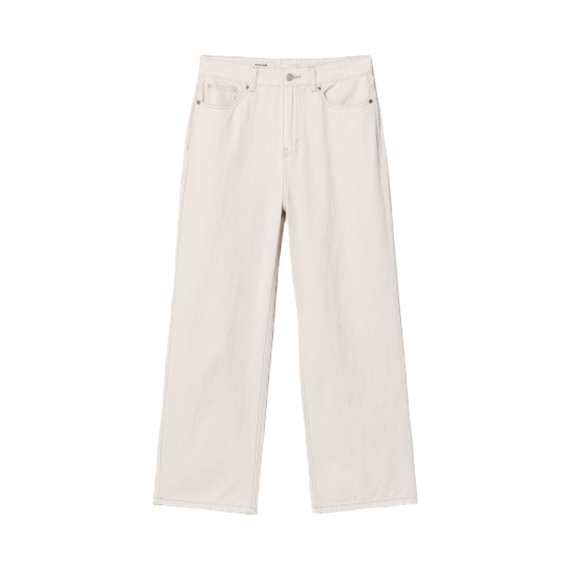 355521LPA0 (W) 8seconds Lightweight Straight Denim Pants Ivory