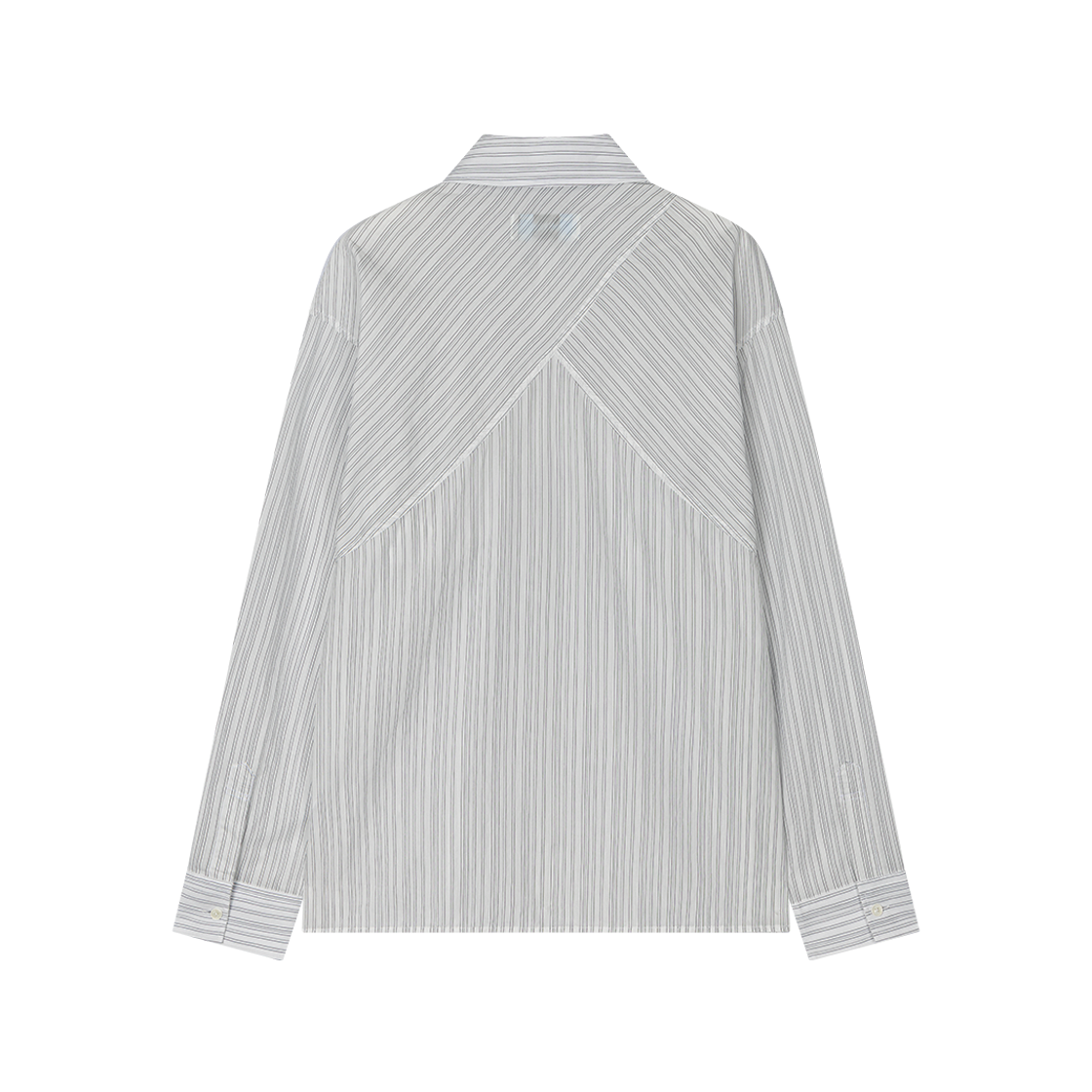 웨이비니스 오리가미 스트라이프 셔츠 화이트(Waviness Origami Stripe Shirts White) - 2
