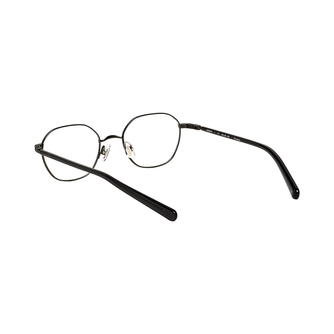 테츠오아이웨어 엠버 메탈테 C1 블랙(TETSUO EYEWEAR Amber C1 Black) - 3