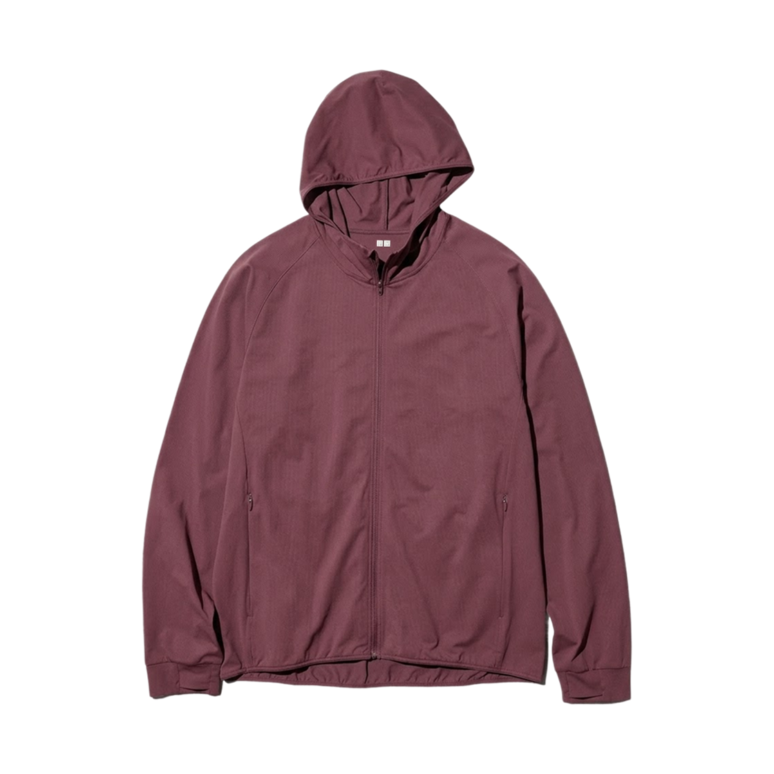 유니클로 드라이 EX UV 프로텍션 풀집 후드 와인(Uniqlo Dry EX UV Protection Full Zip Hoodie Wine) - 1