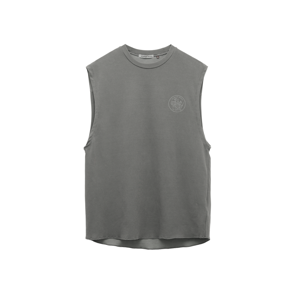 HM6PTS8091AS Polyteru Human Index Human Aero Sleeveless Sage Gray