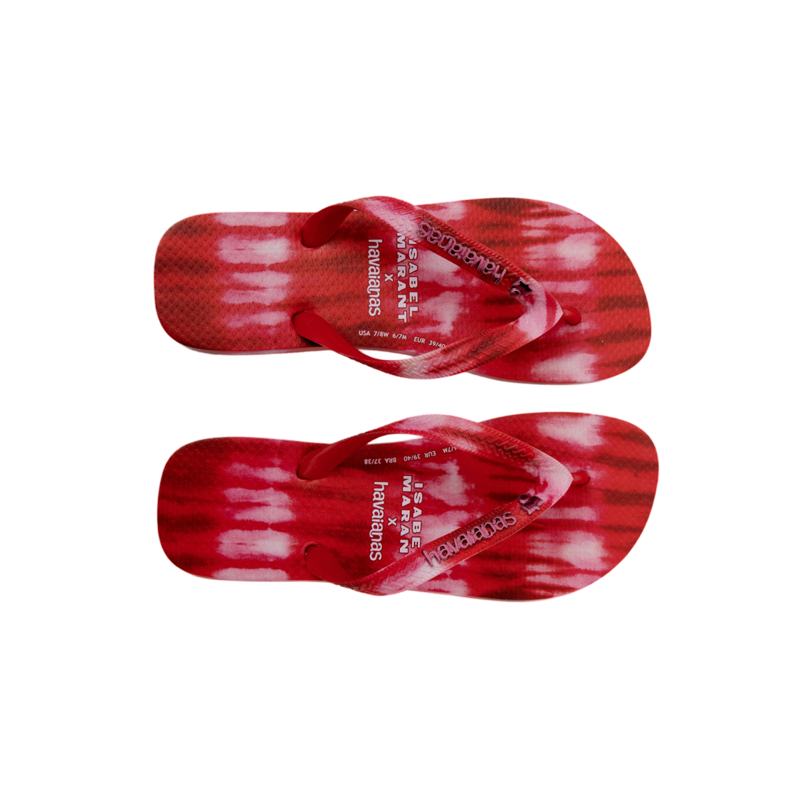 (W) 이자벨 마랑 x 하바이아나스 이카트 프린트 샌들 히비스커스 레드((W) Isabel Marant x Havaianas Ikat Print Sandal Hibiscus Red) - 2