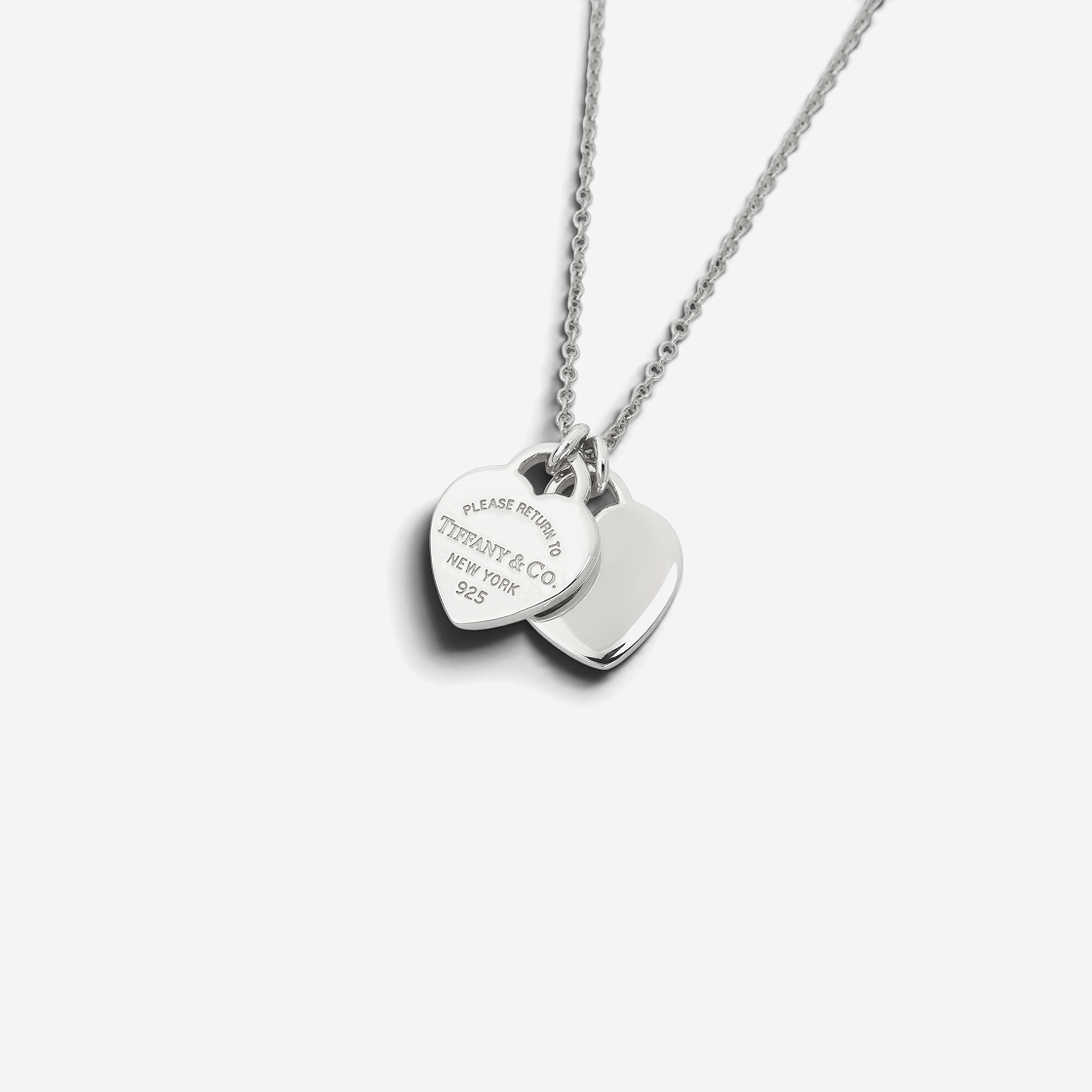 티파니 앤 코 리턴 투 티파니 더블 하트 펜던트 실버(Tiffany & Co. Return To Tiffany Double Heart Pendant Silver) - 3