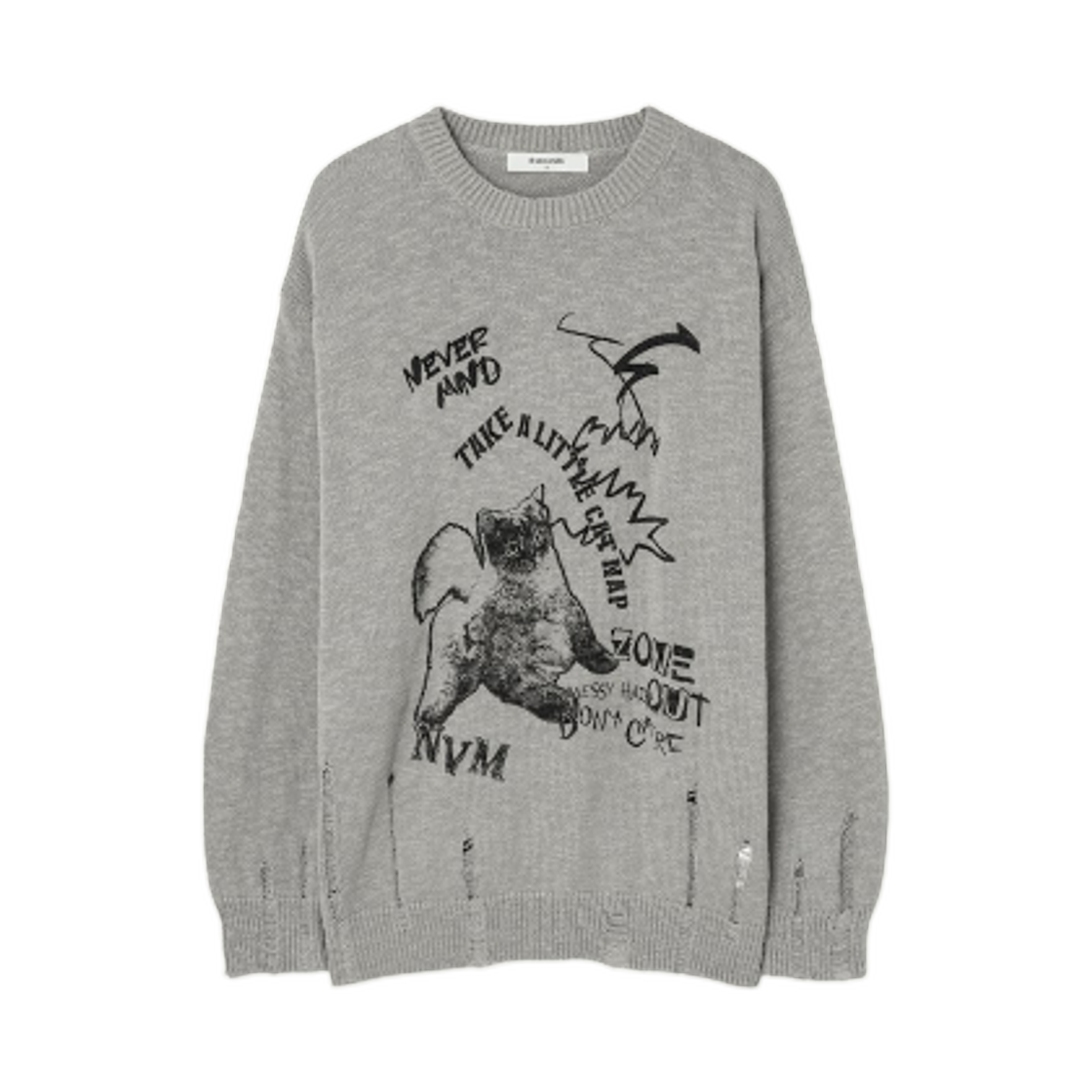 125251MQ4H (W) 8seconds Print Pullover Khaki