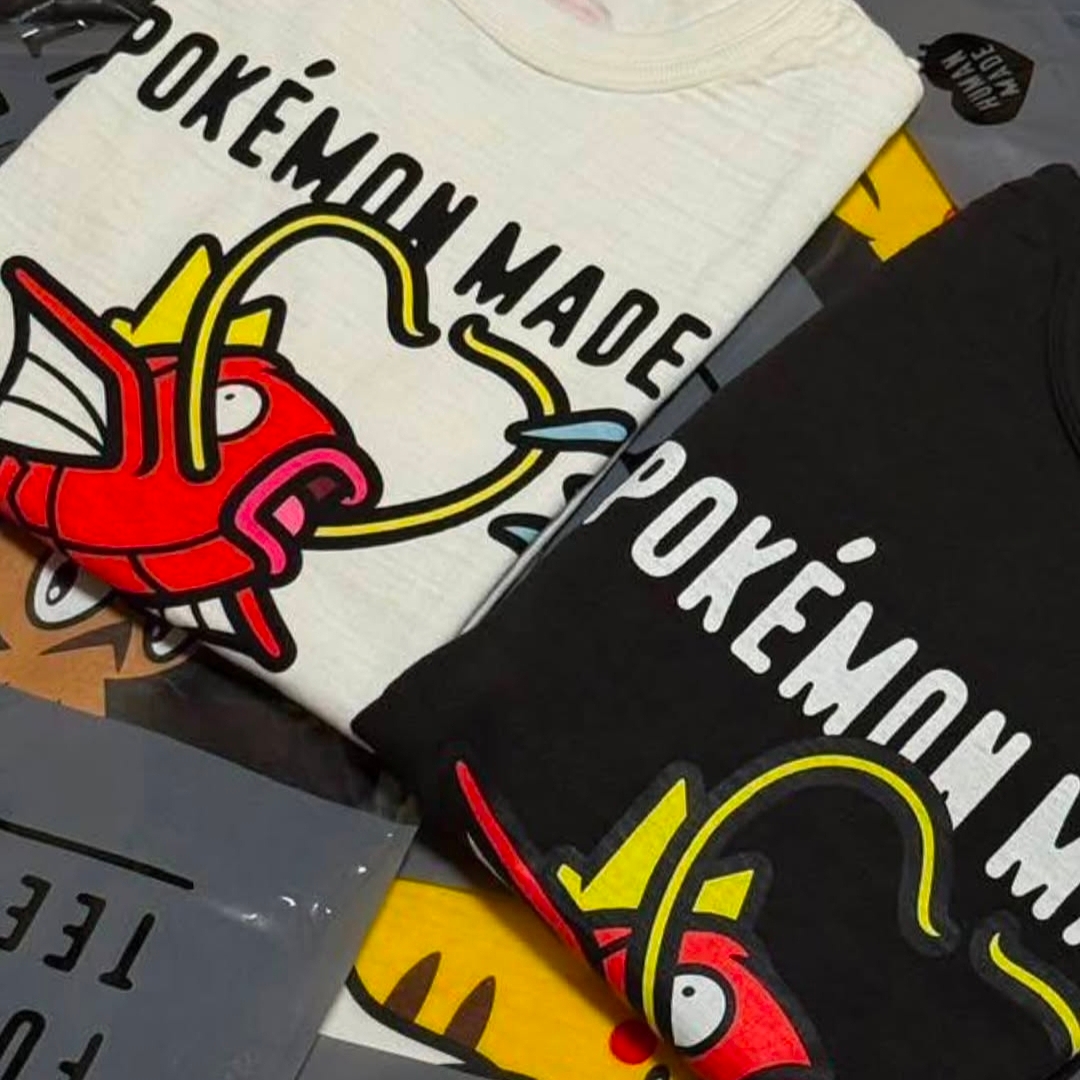 Human Made x Pokemon Made Graphic T-Shirt #3 White, Human Made x Pokemon Made Graphic T-Shirt #3 Black 착용 스타일 - 6