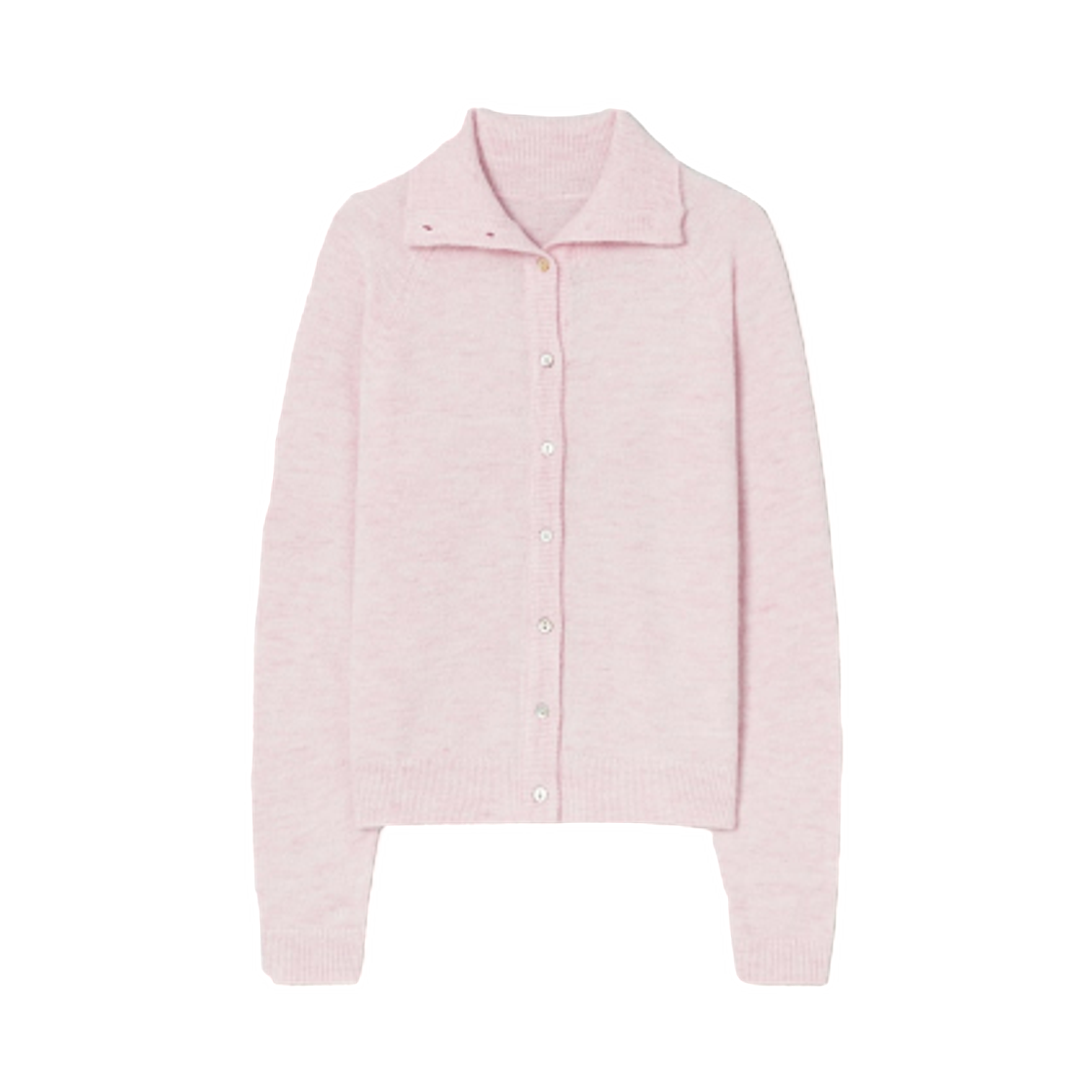 11515AAQ1Y (W) 8seconds High Neck Cardigan Light Pink