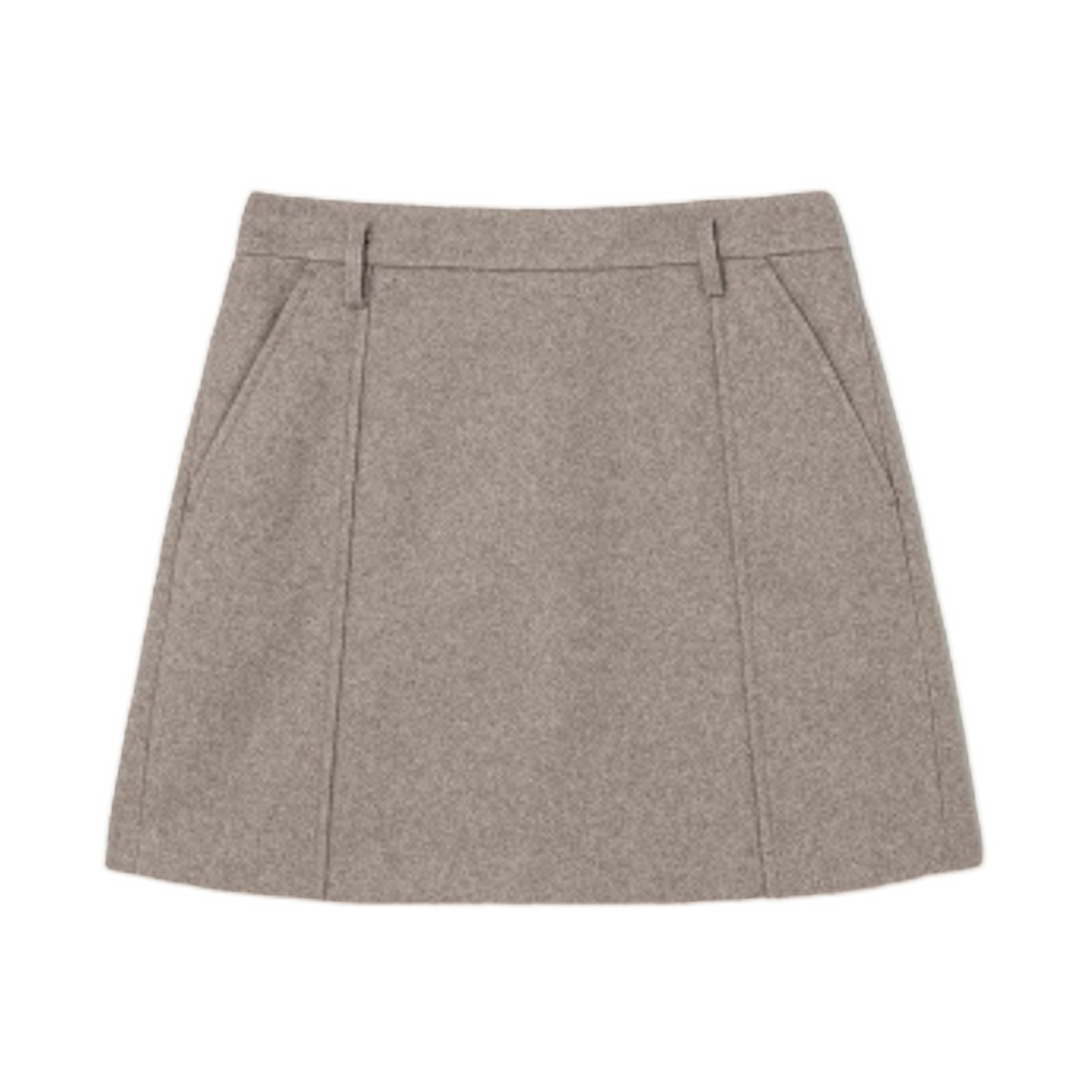 325127LY4A (W) 8seconds Wool Like Mini Skirt Beige