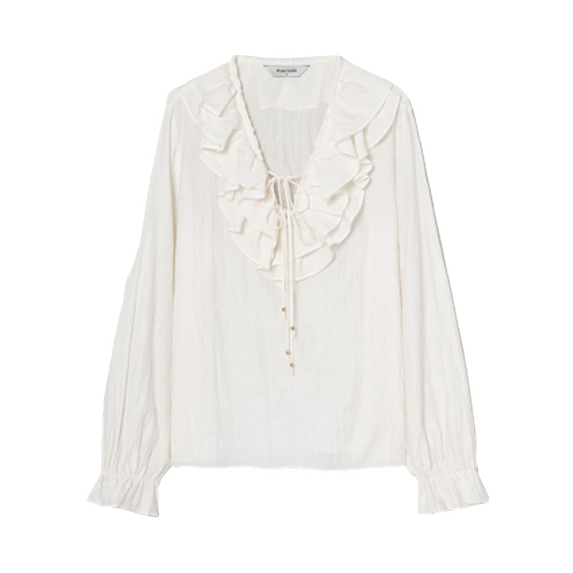 115464AQ20 (W) 8seconds Frill Blouse Ivory