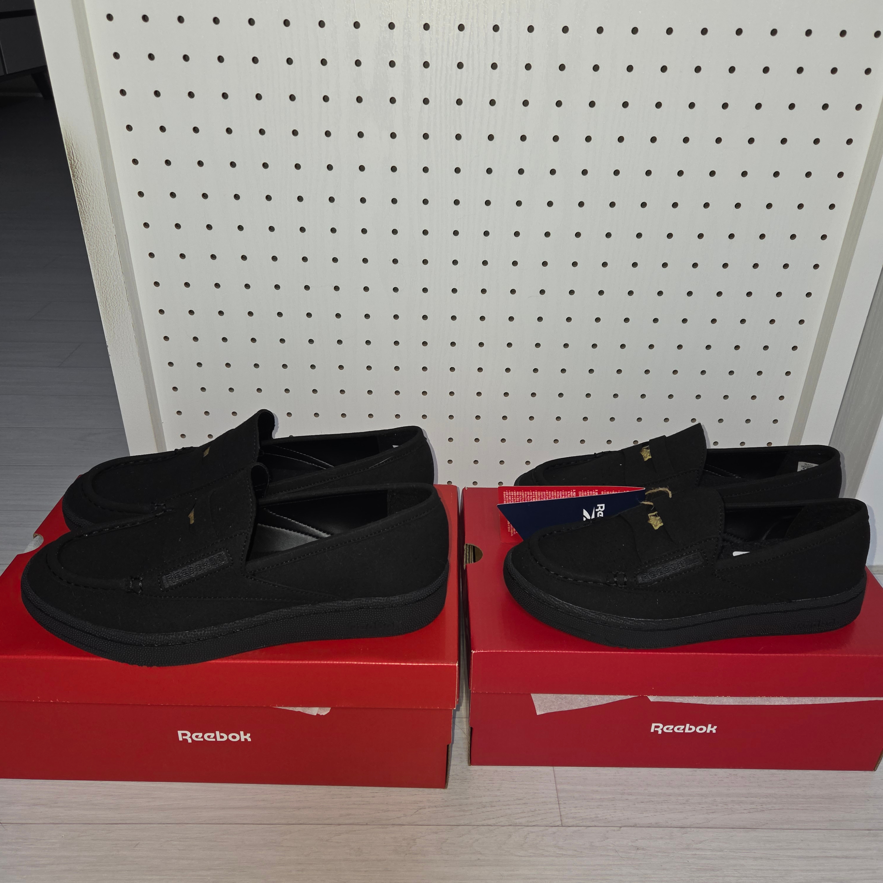 Reebok Club C Loafer Suede Black 착용 스타일 - 2