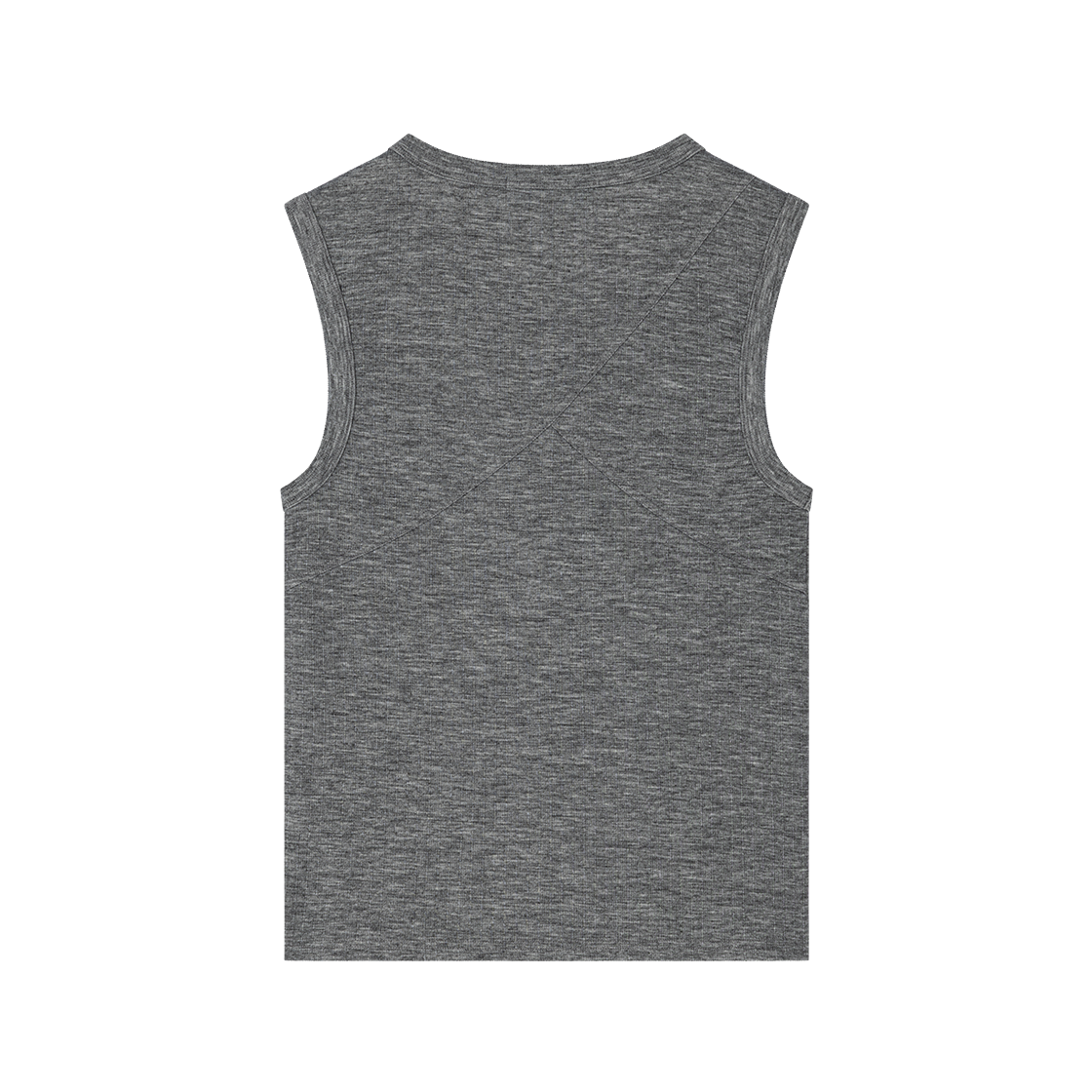 웨이비니스 플루티드 리브드 슬리브리스 라이트 그레이(Waviness Fluted Ribbed Sleeveless Light Grey) - 2