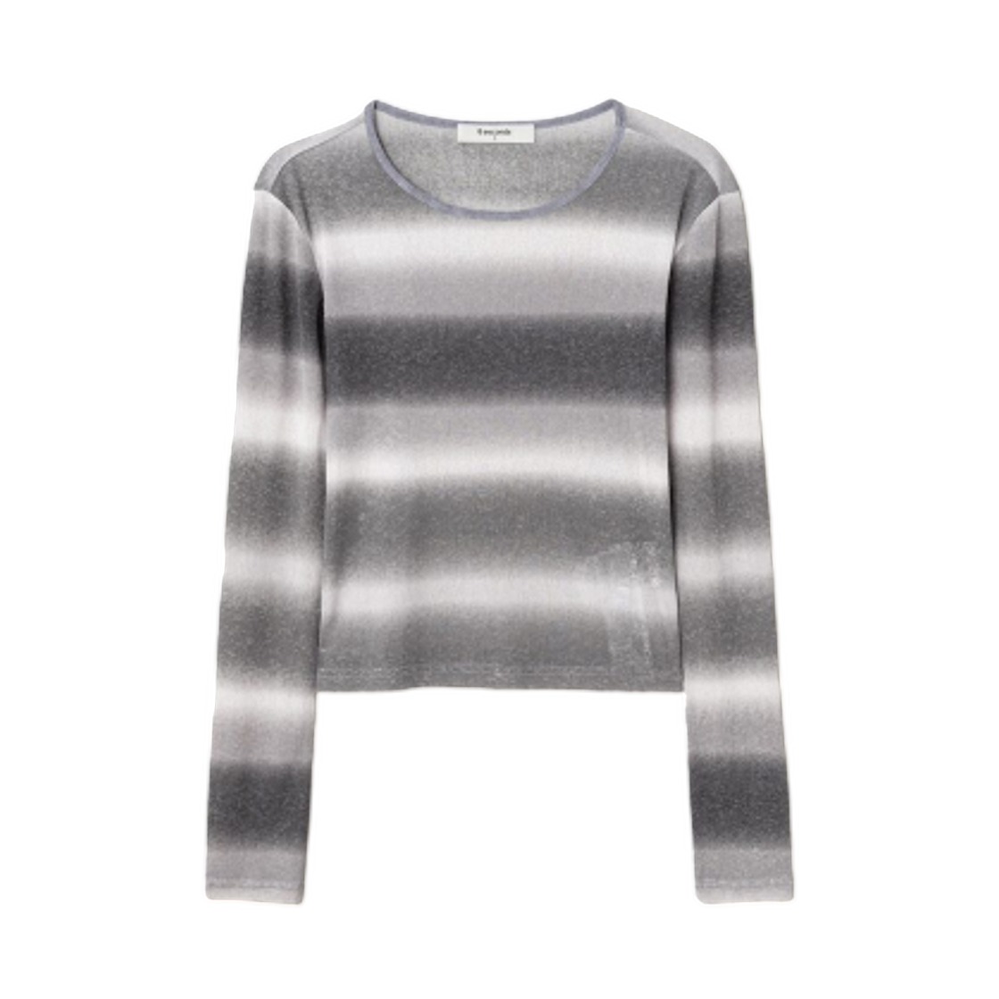 125341MQ83 (W) 8seconds Gradient T-Shirt Gray Antique Silver