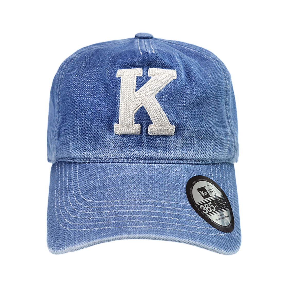 카미엔 x 코인서울 케이 로고 볼캡 블루 데님(Kamien x Koin Seoul K Logo Ball Cap Blue Denim)