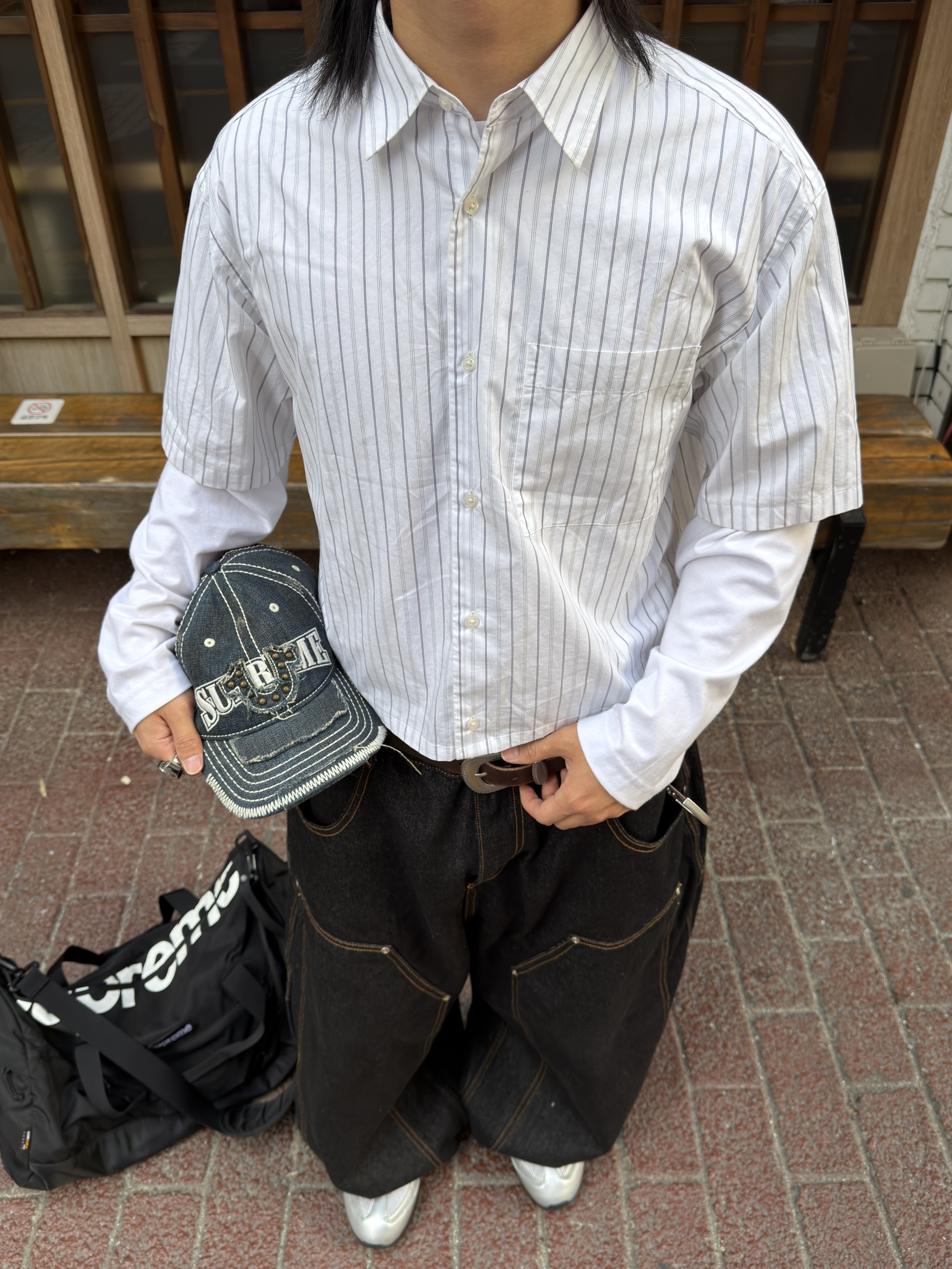 Supreme x True Religion Mesh Back 6-Panel Dirty Indigo - 25FW, Nike Air Max 95 Big Bubble Total 90 Metallic Silver Black 착용 스타일 - 5