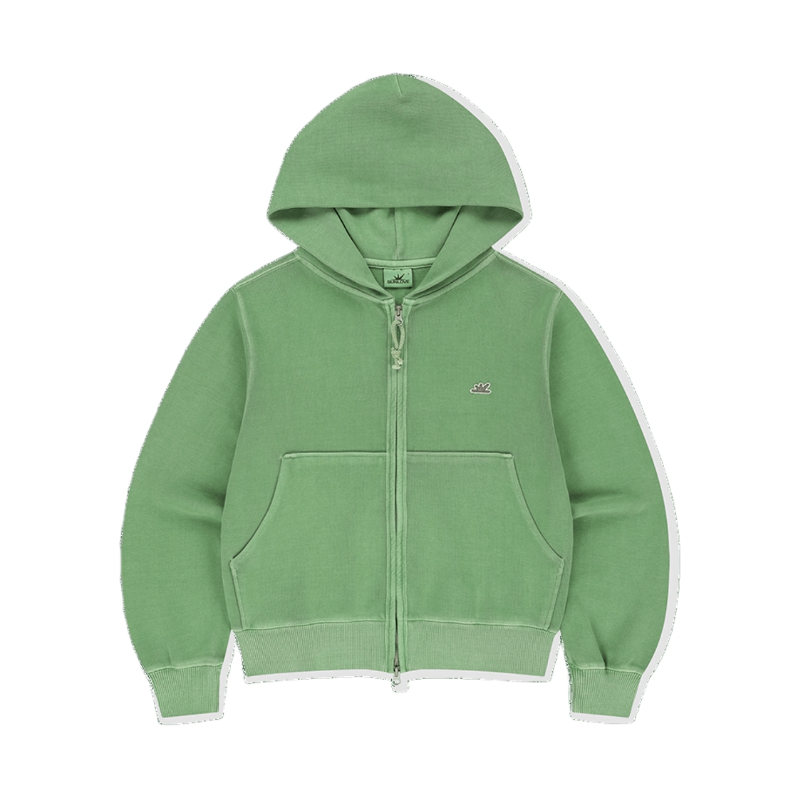 [트리플적립] 썬러브 레거시 집 업 후디 그린([트리플적립] SUNLOVE Legacy Zip Up Hoodie Green)