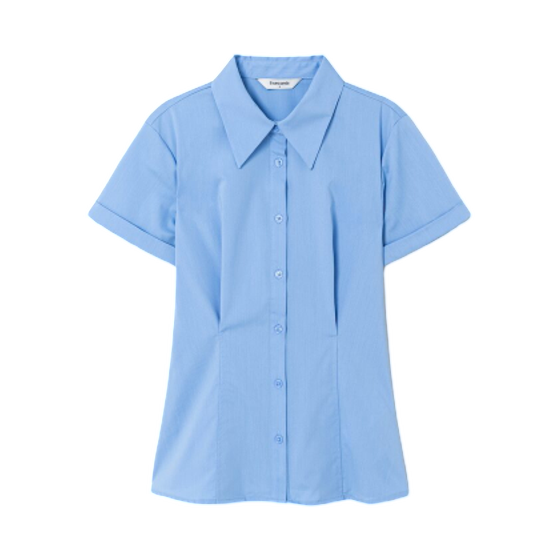 325465LY3P (W) 8seconds Wrinkle Free Slim Fit Short Sleeve Shirt Blue