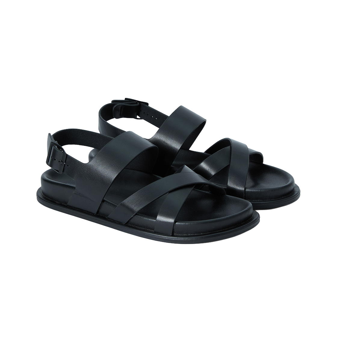 누아트스튜디오 말로 스트랩 레더 샌들 블랙(NUARTSTUDIO Malo Strap Leather Sandals Black) - 2