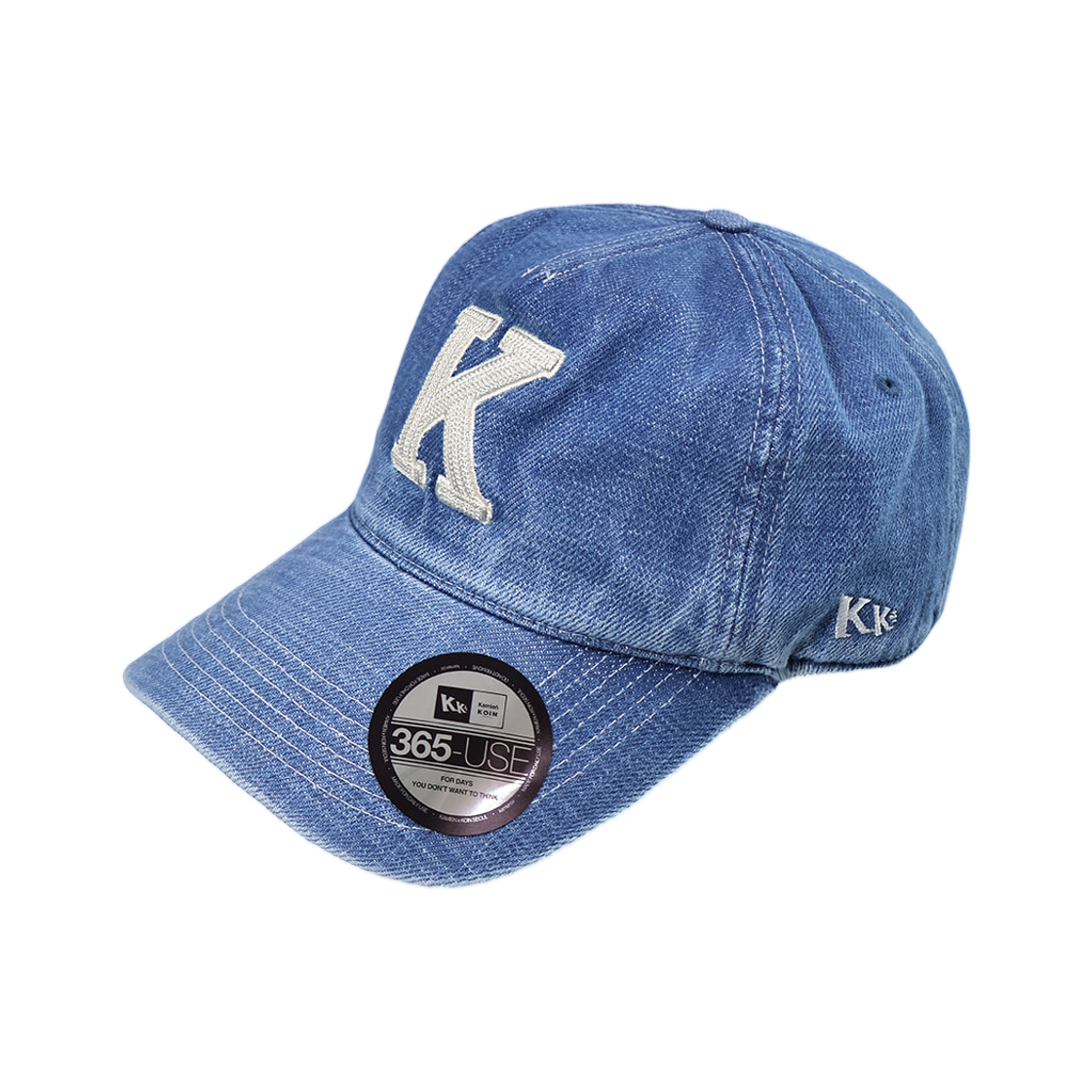 카미엔 x 코인서울 케이 로고 볼캡 블루 데님(Kamien x Koin Seoul K Logo Ball Cap Blue Denim) - 2