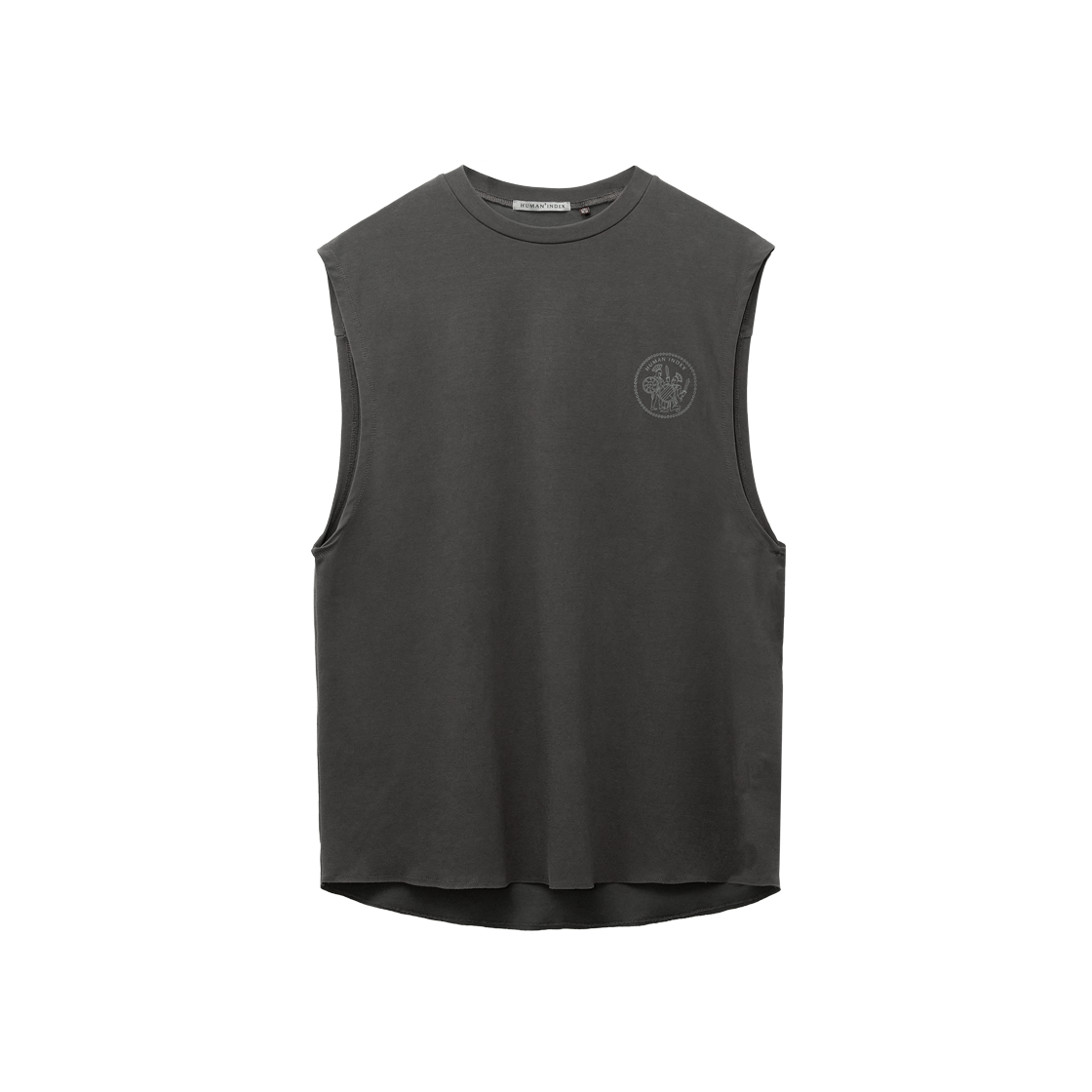폴리테루 휴먼인덱스 휴먼 에어로 슬리브리스 올리브 그레이(Polyteru Human Index Human Aero Sleeveless Olive Gray)