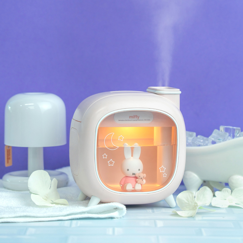 로이체 미피 듀얼 분사 저소음 LED 무드등 대용량 충전식 무선 가습기(Royche Miffy Wireless Humidifier with Dual Spray & LED Mood Light, Large Capacity Rechargeable) - 2