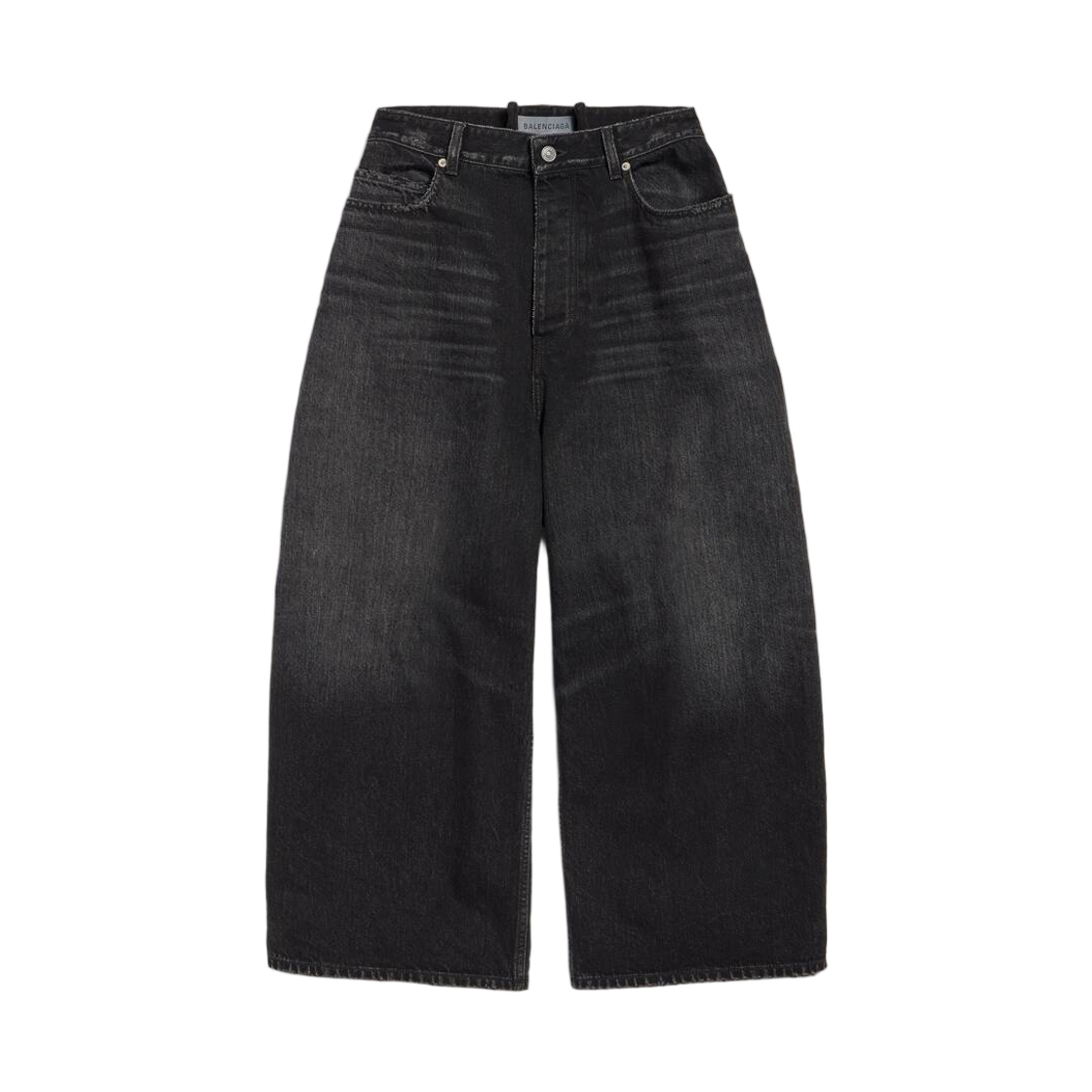 A001TUTUW541000 Balenciaga Curved Jeans Black