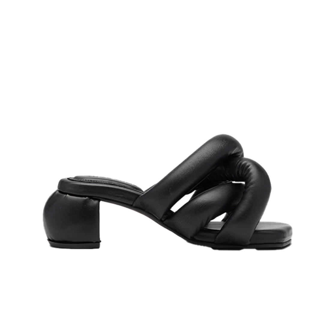 유메유메 키튼 소시지 힐 여성 샌들 블랙(YUME YUME Kitten Sausage Heel Women'S Sandals Black) - 1