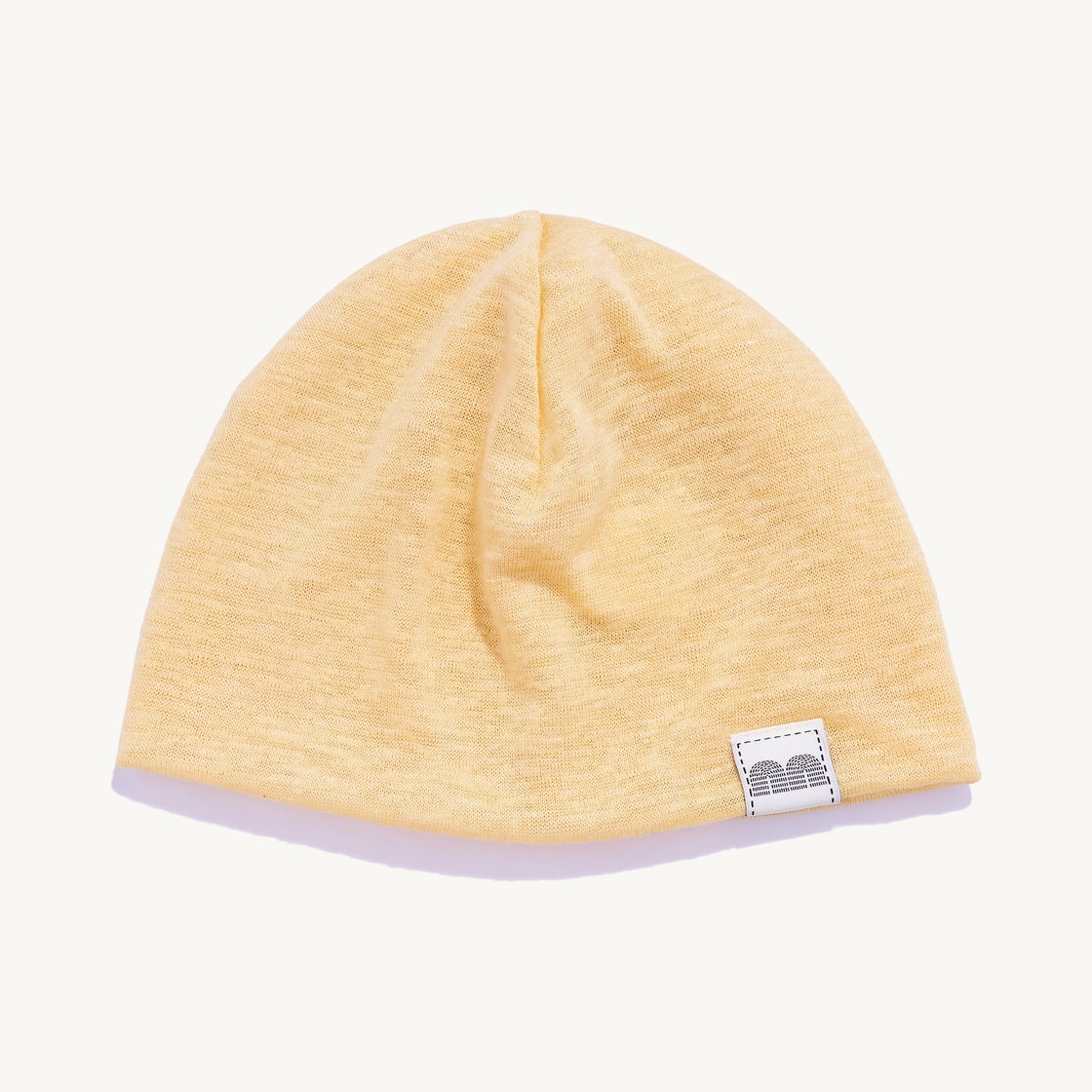 낫뉴 nn 라벨 베이직 비니 옐로우(Not New nn Label Basic Beanie Yellow) - 2