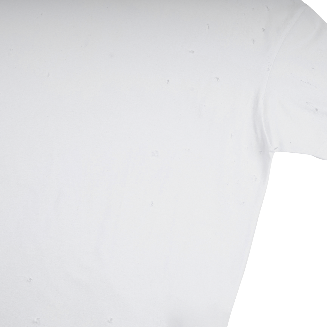 에모스탠스클럽 디스트레스드 슬림 블랭크 티셔츠 화이트(emostanceclub Distressed Slim Blank T White) - 4