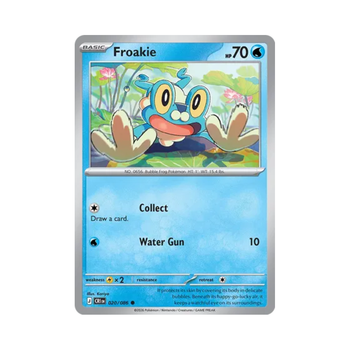 포켓몬 TCG 개구마르 C 카오스 라이징 (영문판)(Pokemon TCG Froakie C Chaos Rising (English Ver.)) - 1