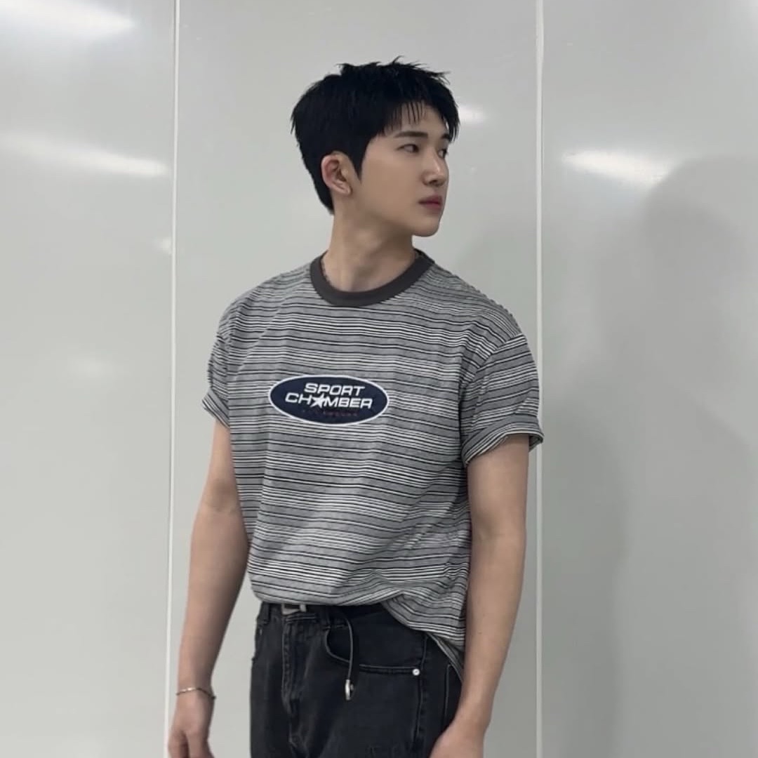 SPORT CHAMBER Capsule T-shirt GRAY 착용 스타일 - 2