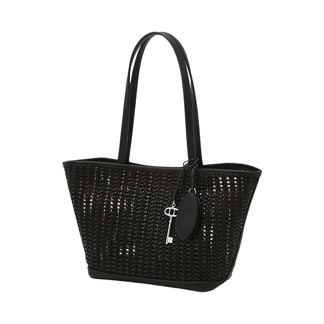 AABA6E843BK Athe Vanessabruno Acc Panier Black Panier Mesh Shoulder Bag M Aaba6E843Bk Black