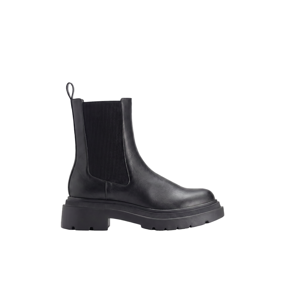 (W) GU 라이트 볼륨 솔 첼시 부츠 블랙((W) GU Light Volume Sole Chelsea Boots Black) - 1