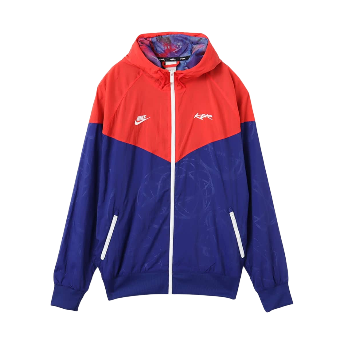 FD6845-679 Nike Korea Windrunner Breaking Woven Jacket Global Red Deep Royal Blue (FD6845-679)
