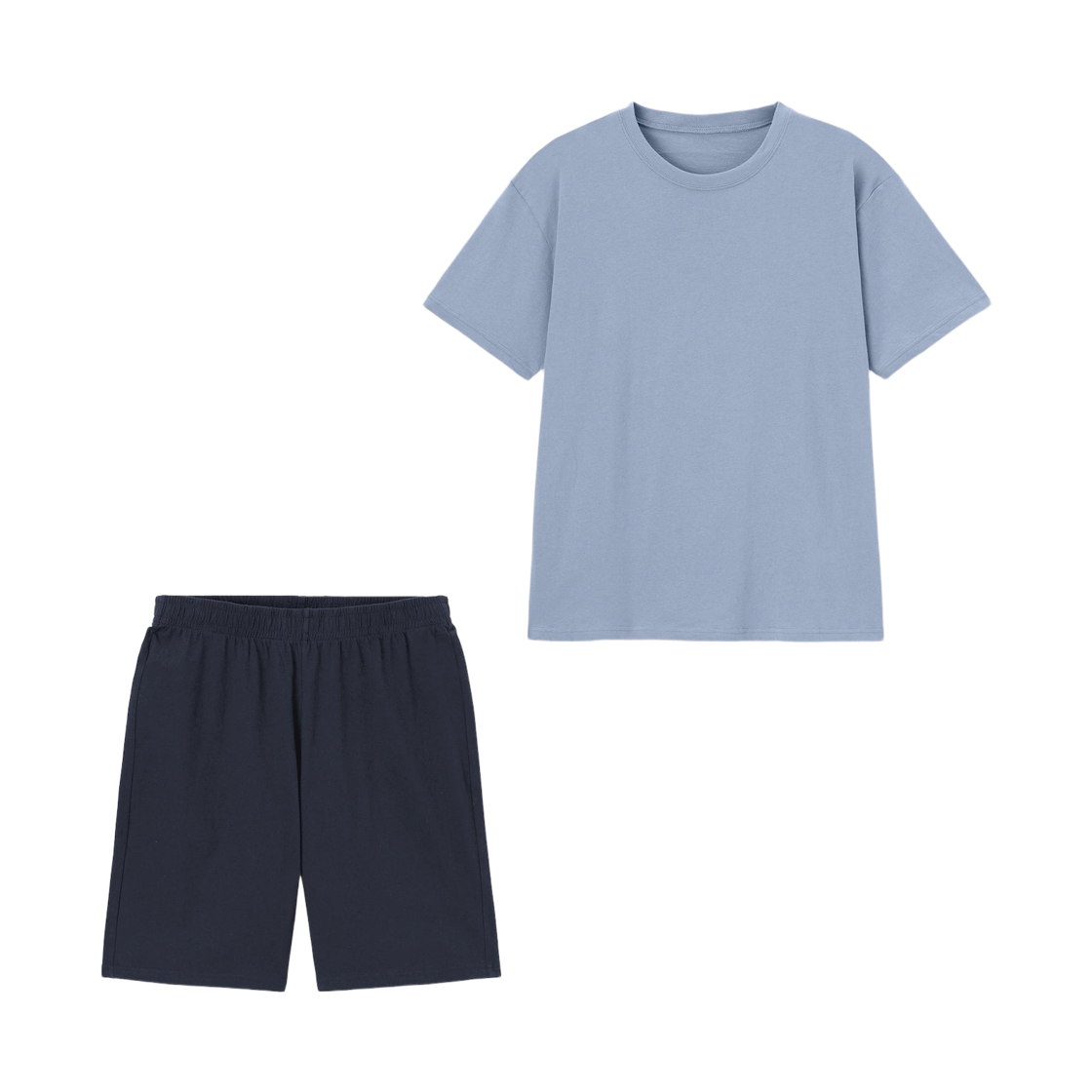 GU 코튼 컬러 라운지 세트 블루(GU Cotton Color Lounge Set Blue)