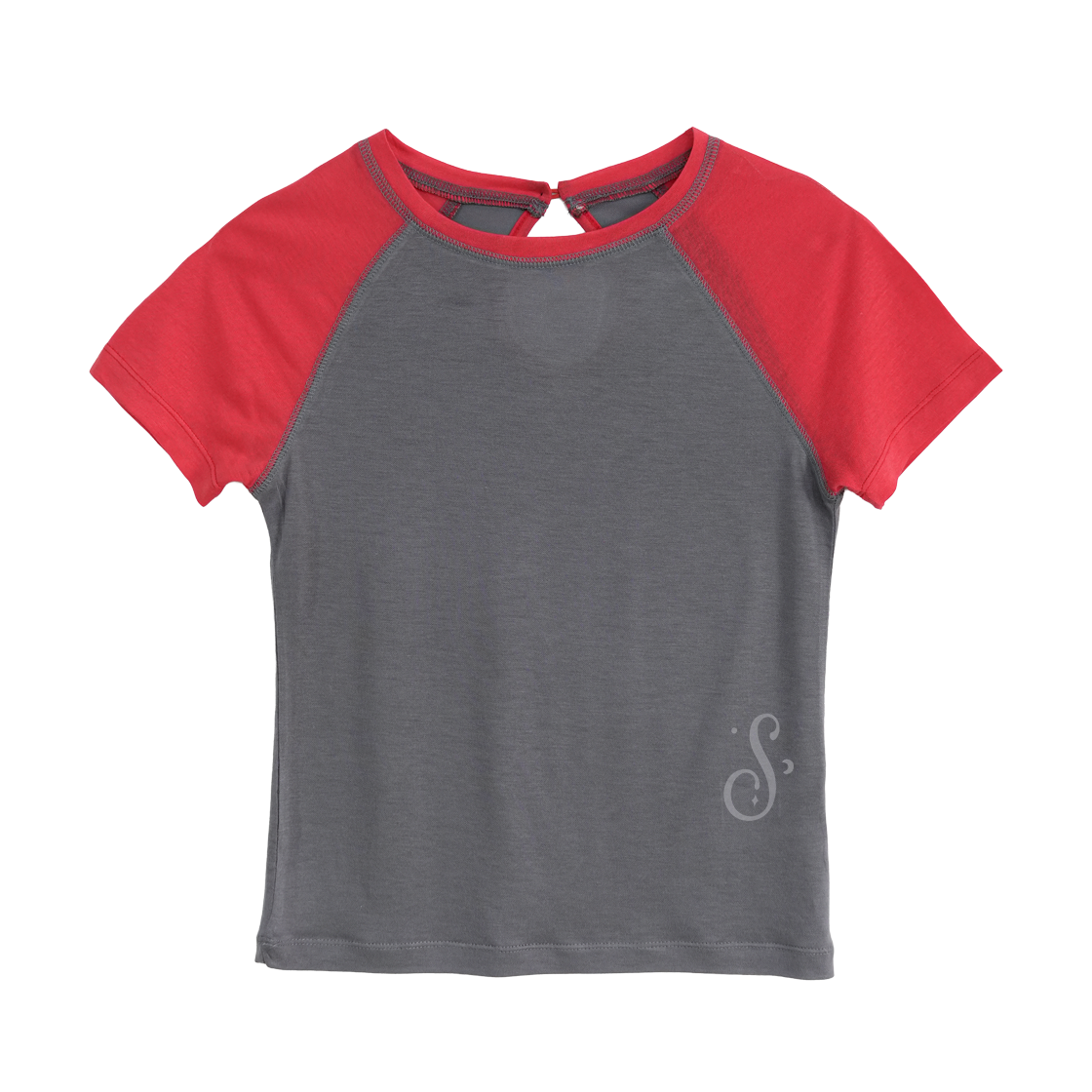 솜속 보니 레글런 백 컷아웃 티셔츠 스칼렛(SOMSOC Bonnie Raglan Back Cut-Out T-Shirt Scarlet)