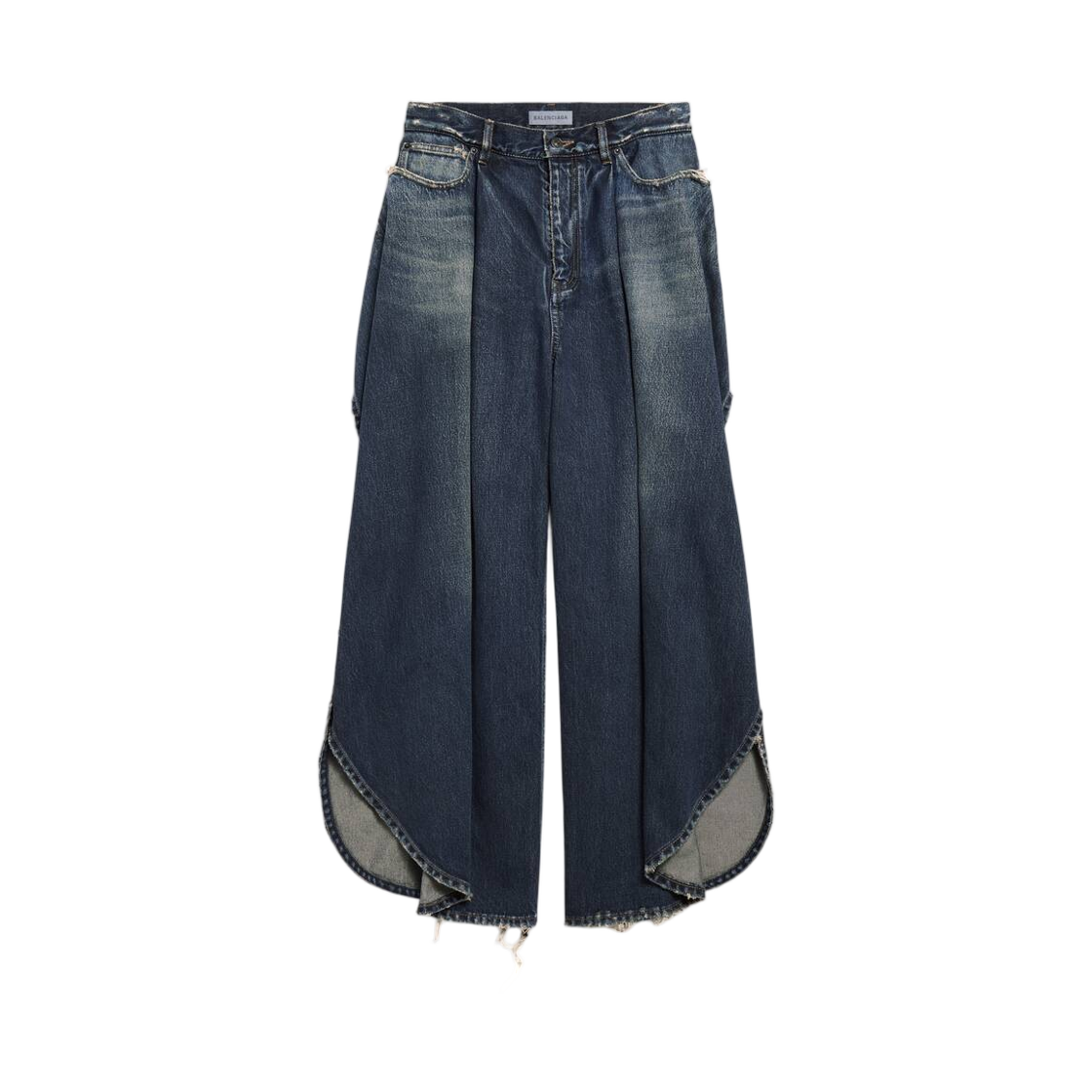 872218TRW614060 (W) Balenciaga Tulipe Pants Dark Ocean