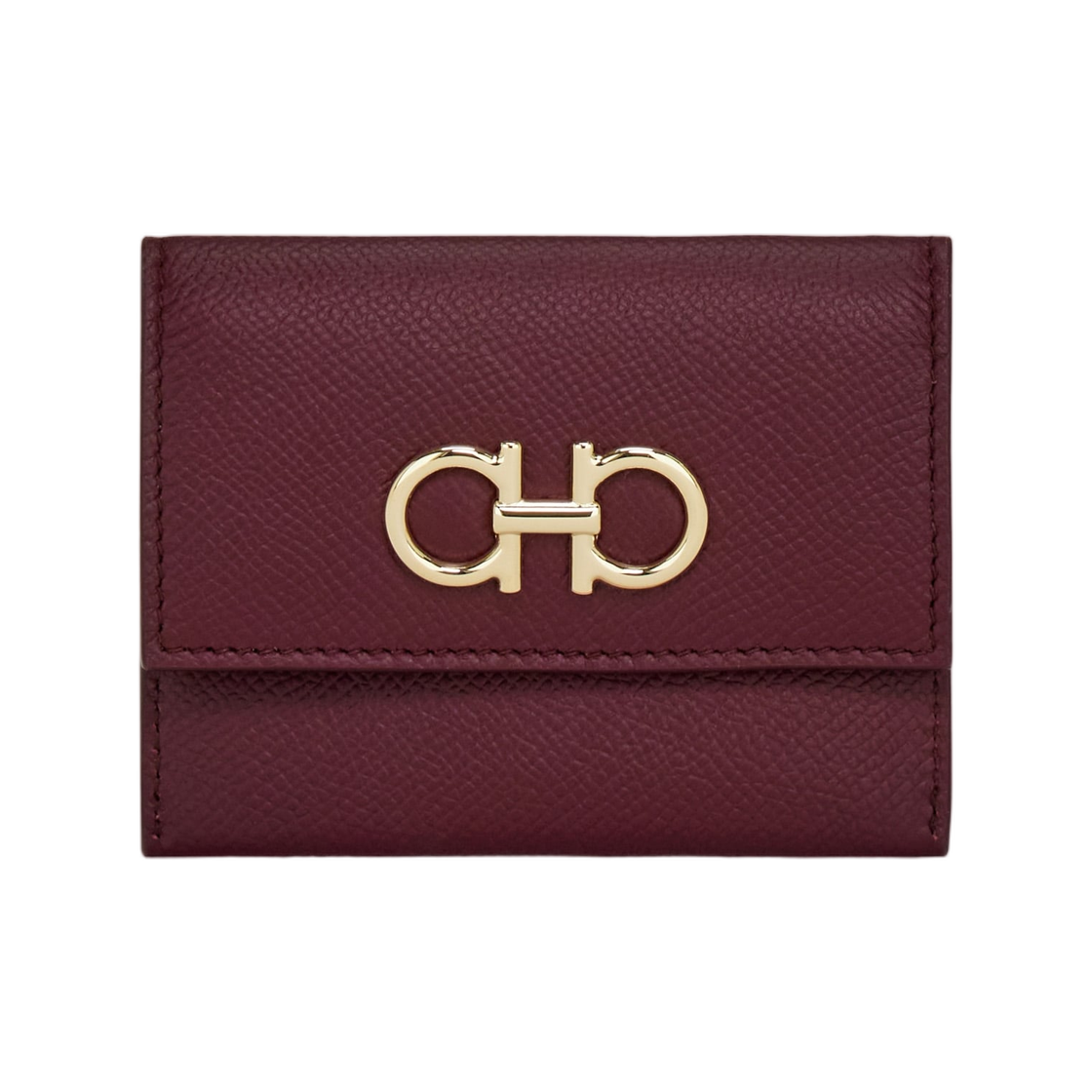 220861-789868 Ferragamo Gancini Credit Card Holder Plum