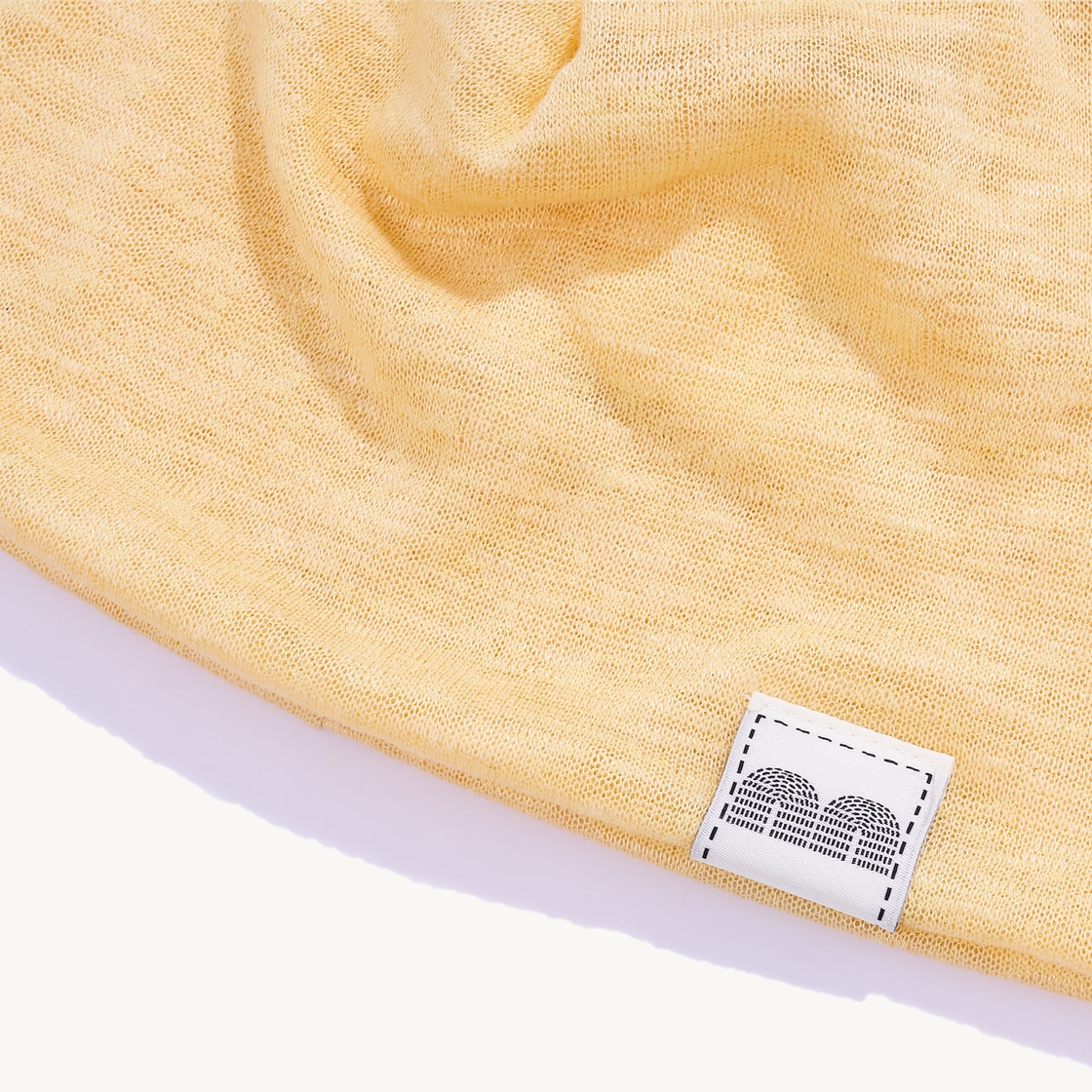 낫뉴 nn 라벨 베이직 비니 옐로우(Not New nn Label Basic Beanie Yellow) - 4
